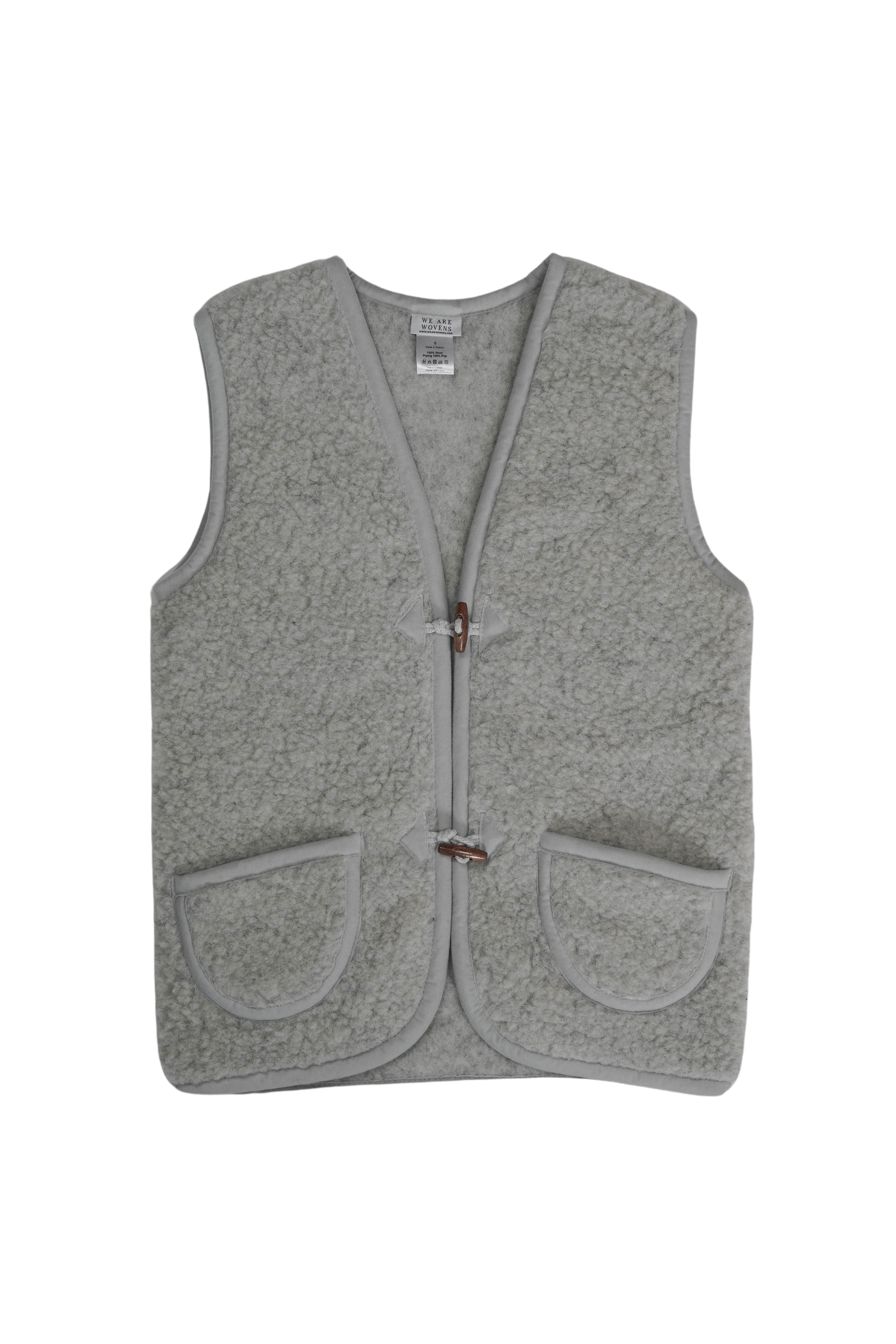 Merinowolle Weste - Earl Grey: M