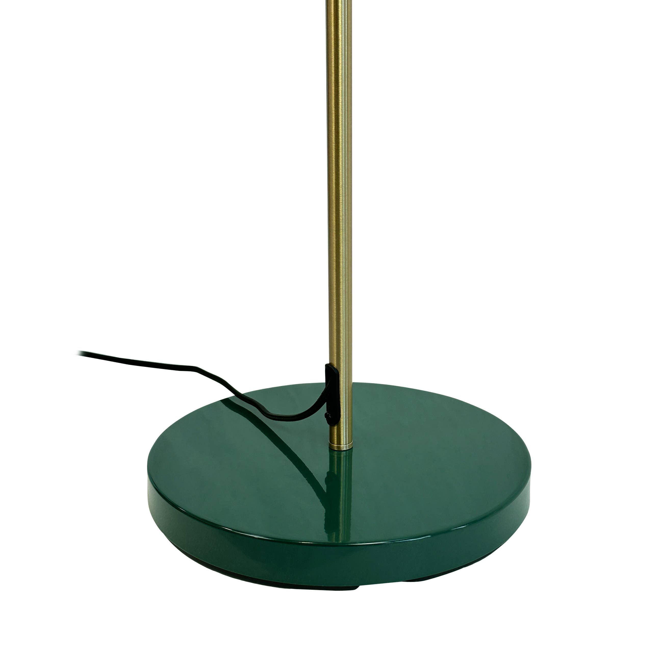 Stehlampe Ozean Dunkelgrün/ Messing