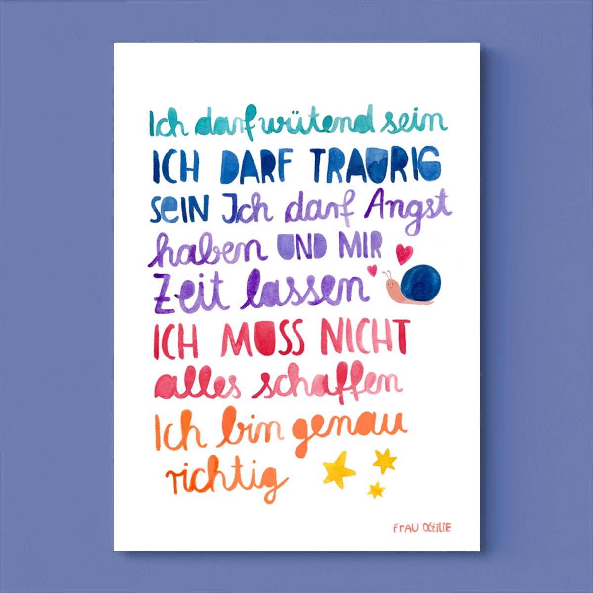 Print A4 *Affirmation* Ich darf...