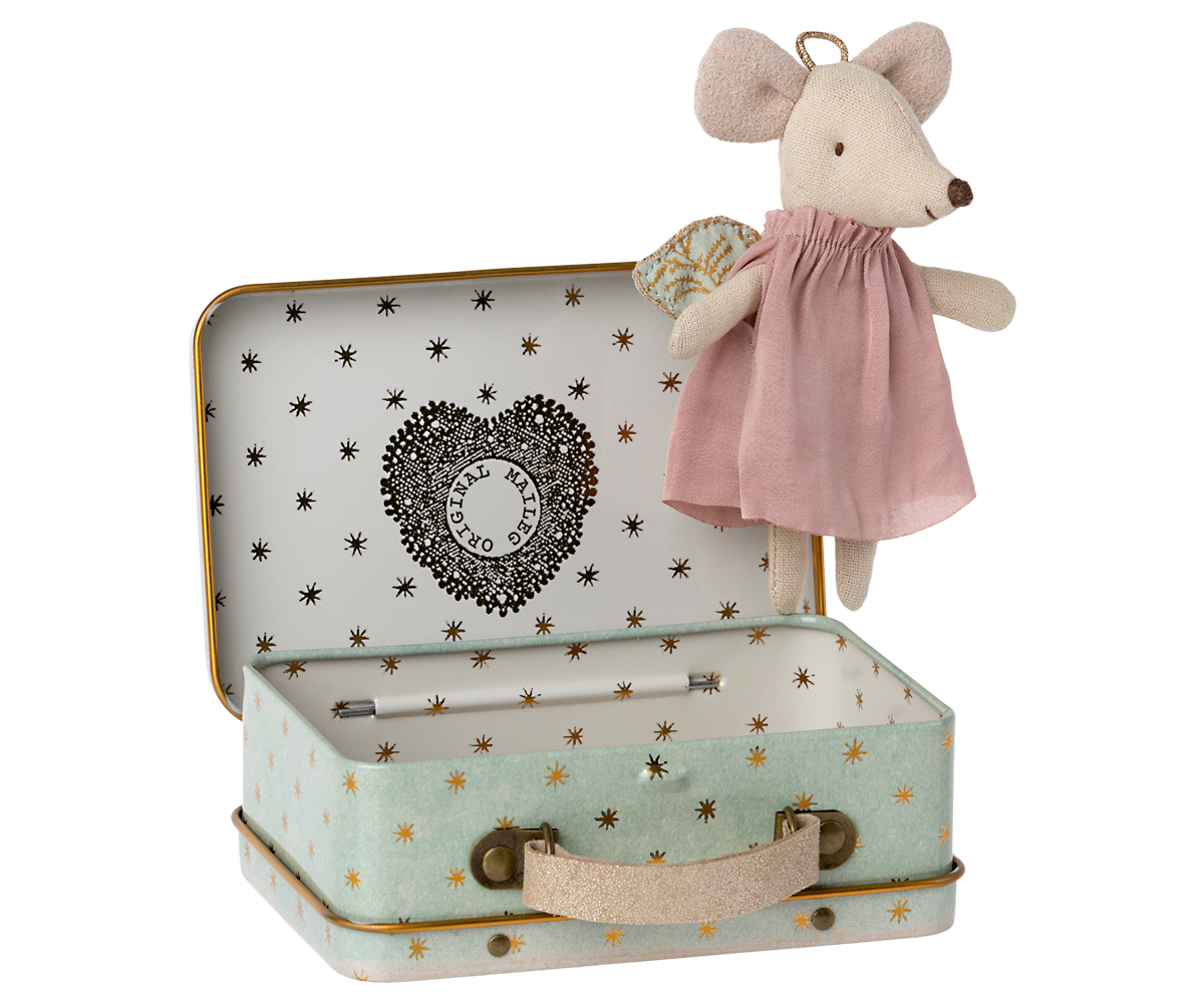 Maileg Schutzengel Maus in Koffer