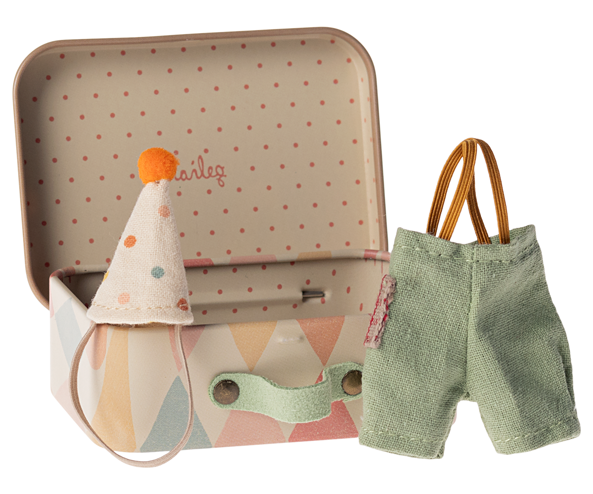 Maileg Clown Kleider in Koffer, kleiner Bruder