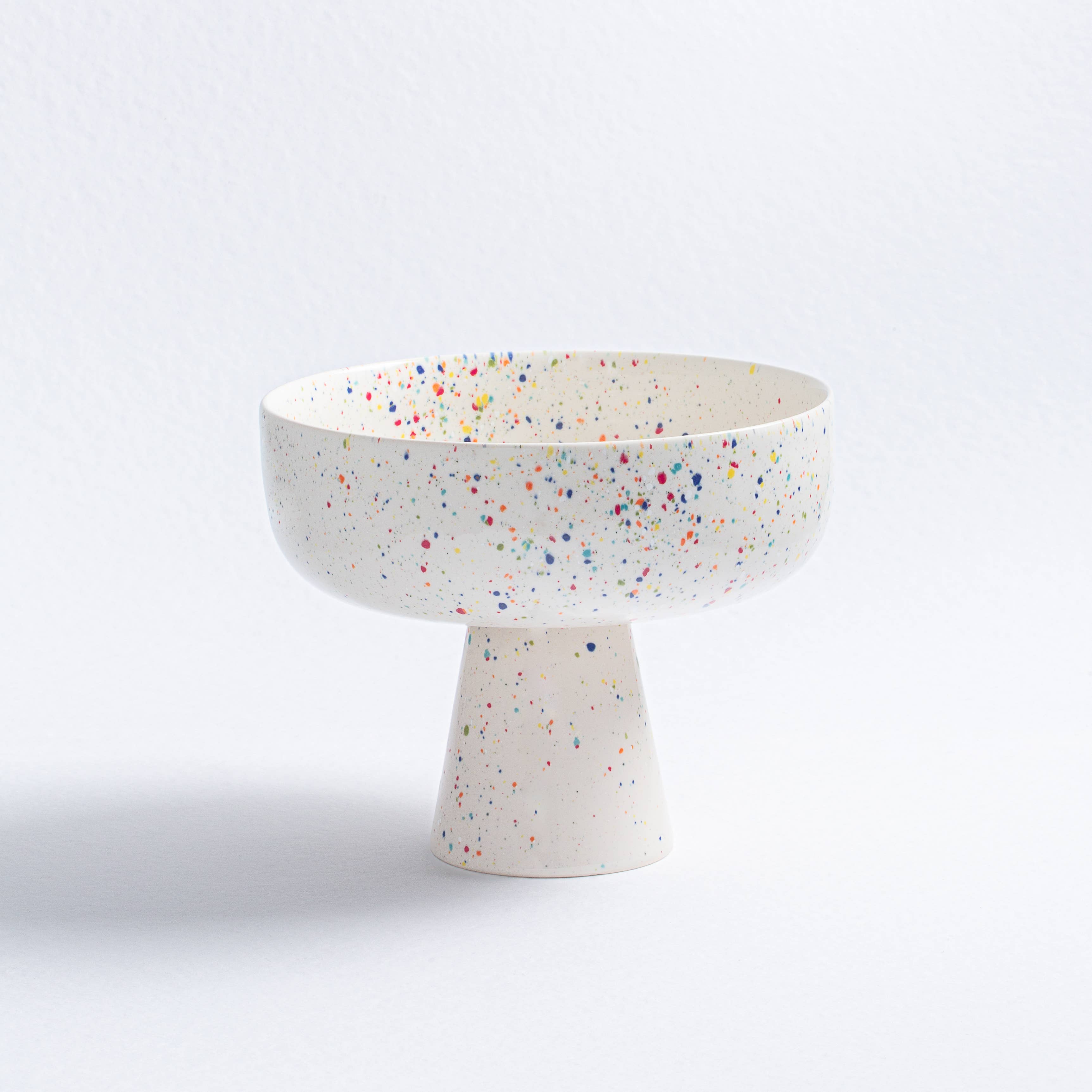 Obstschale Konfetti 23 cm - weiss