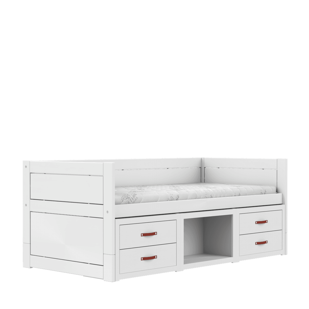 Lifetime Original Tagesbett inkl. Schubladen und Stauraum 90x200 cm mit Standard Rollboden