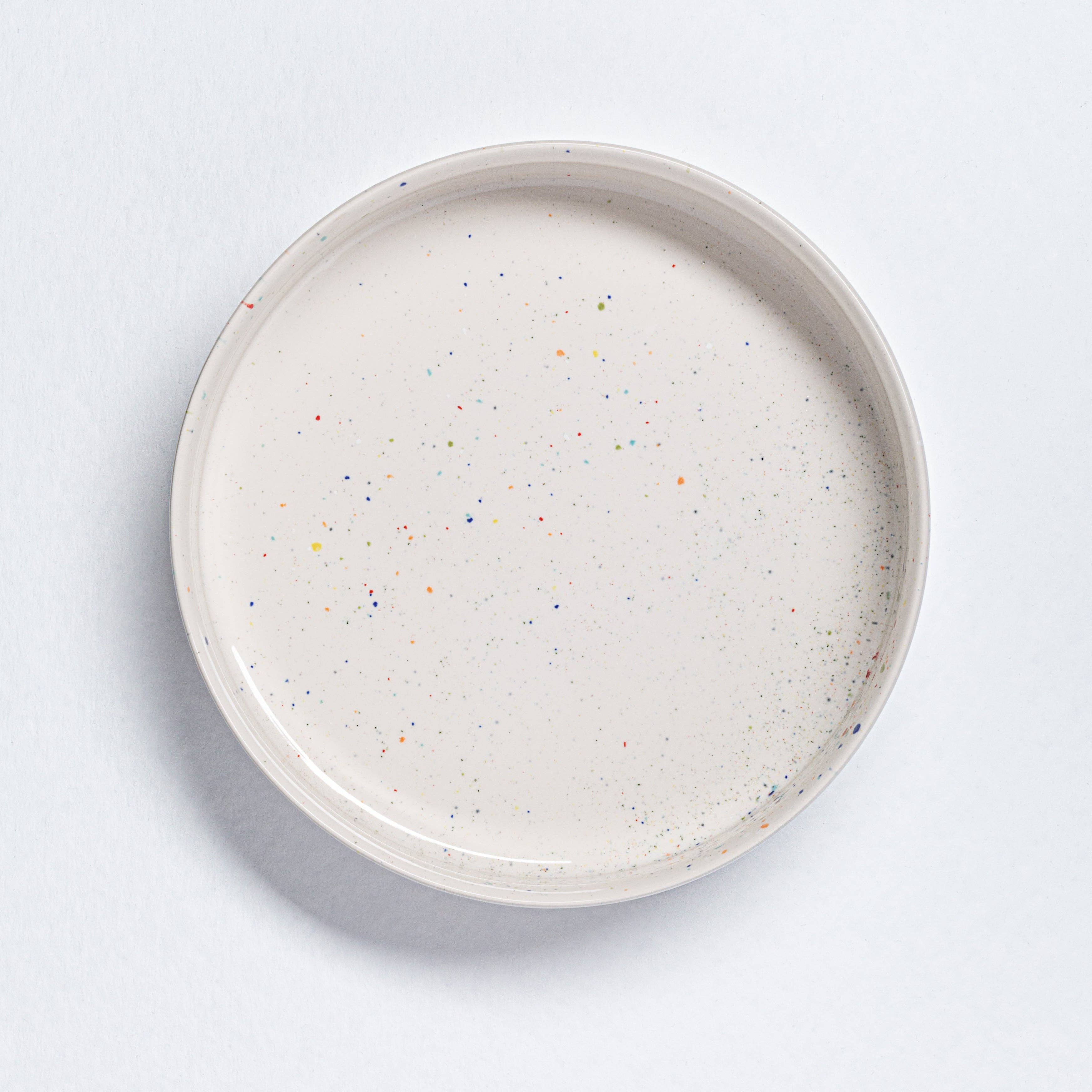 Servierschale Konfetti 26 cm - weiss