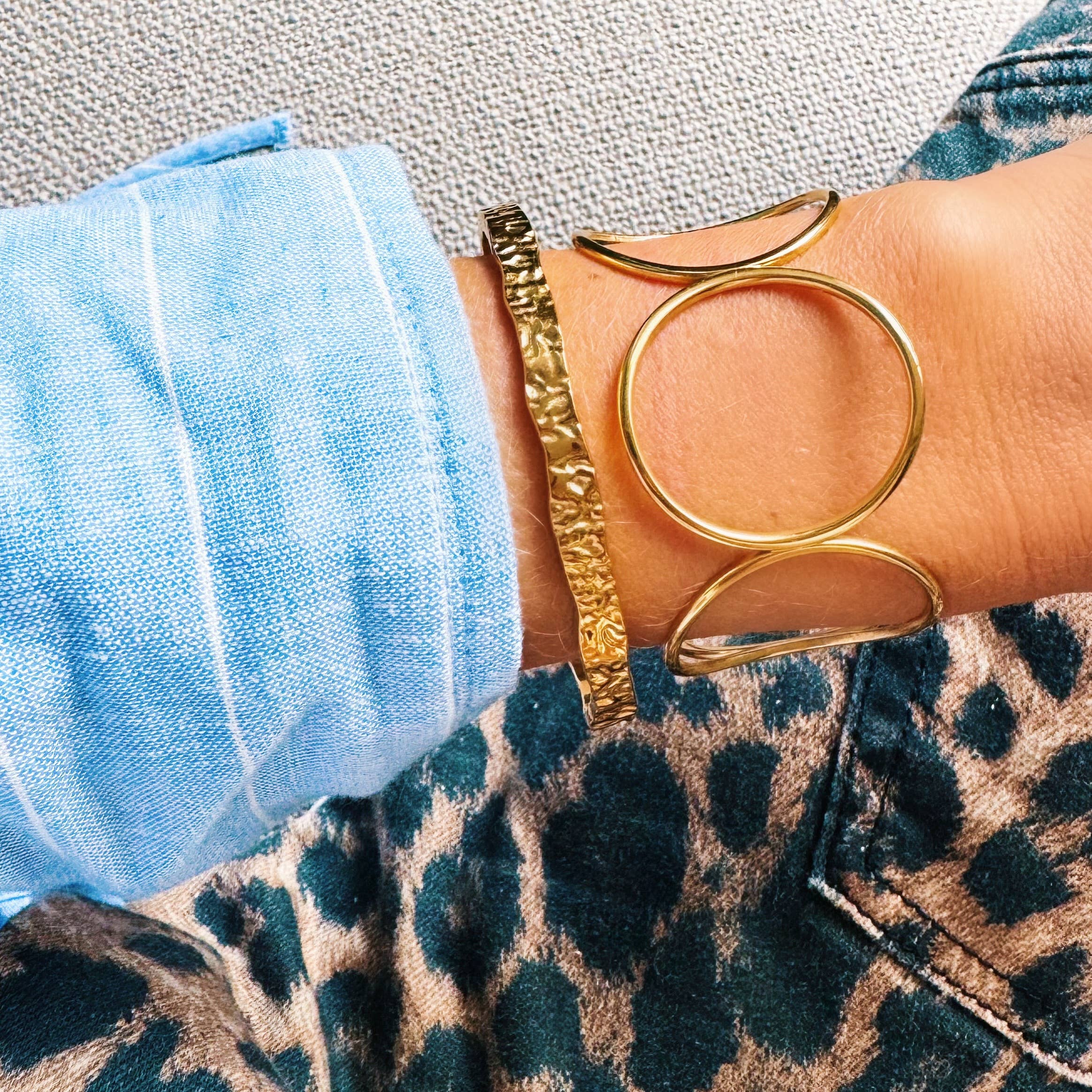 Armreif-Print - Gold