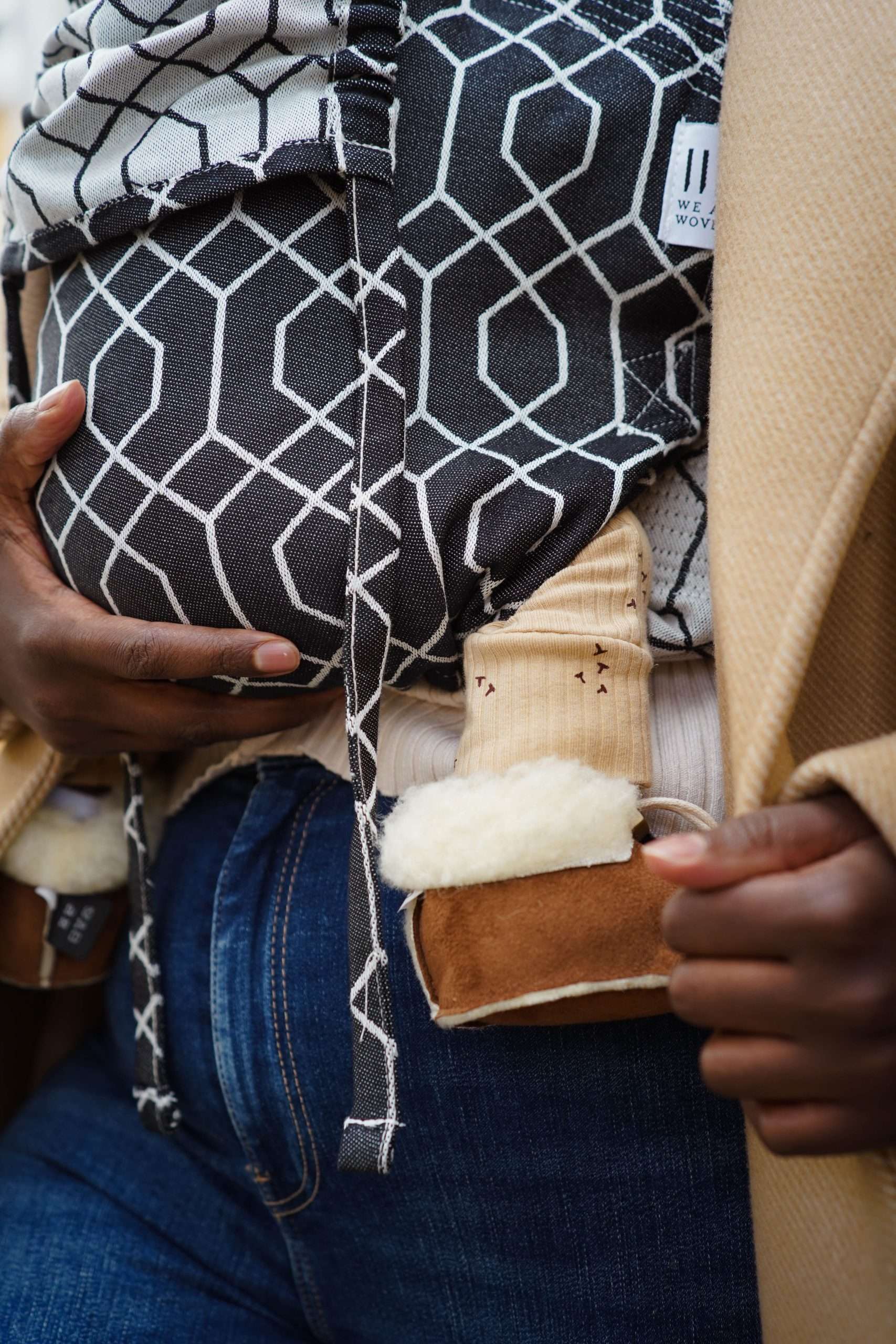 Wollschuhe - Velours - Espresso - Grösse: 0-4 Monate