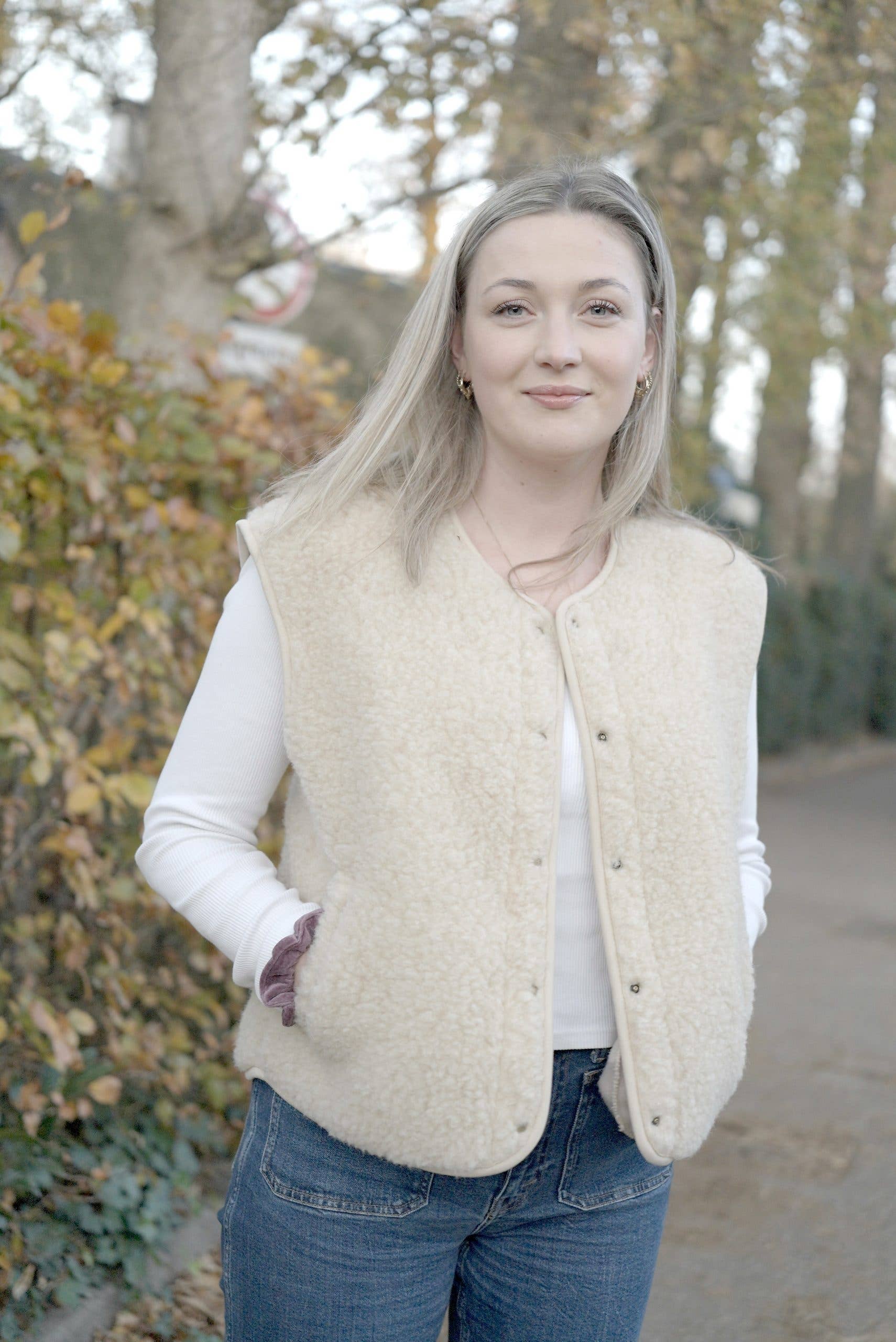 Wollener Bodywarmer - Nova Latte: M