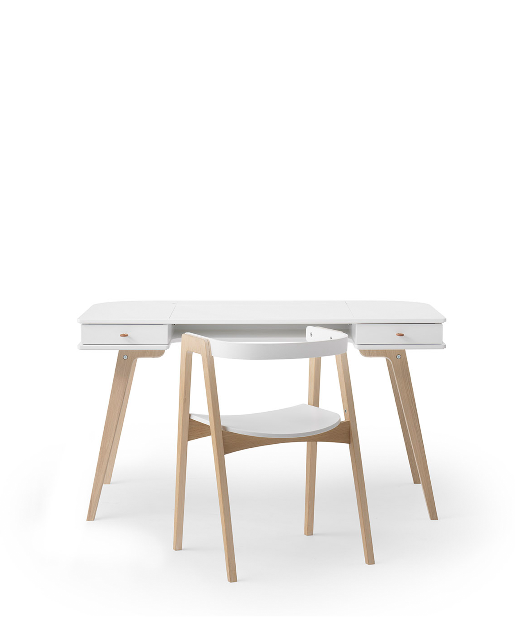 Wood Schreibtisch 66 cm & Armlehnstuhl, im Set