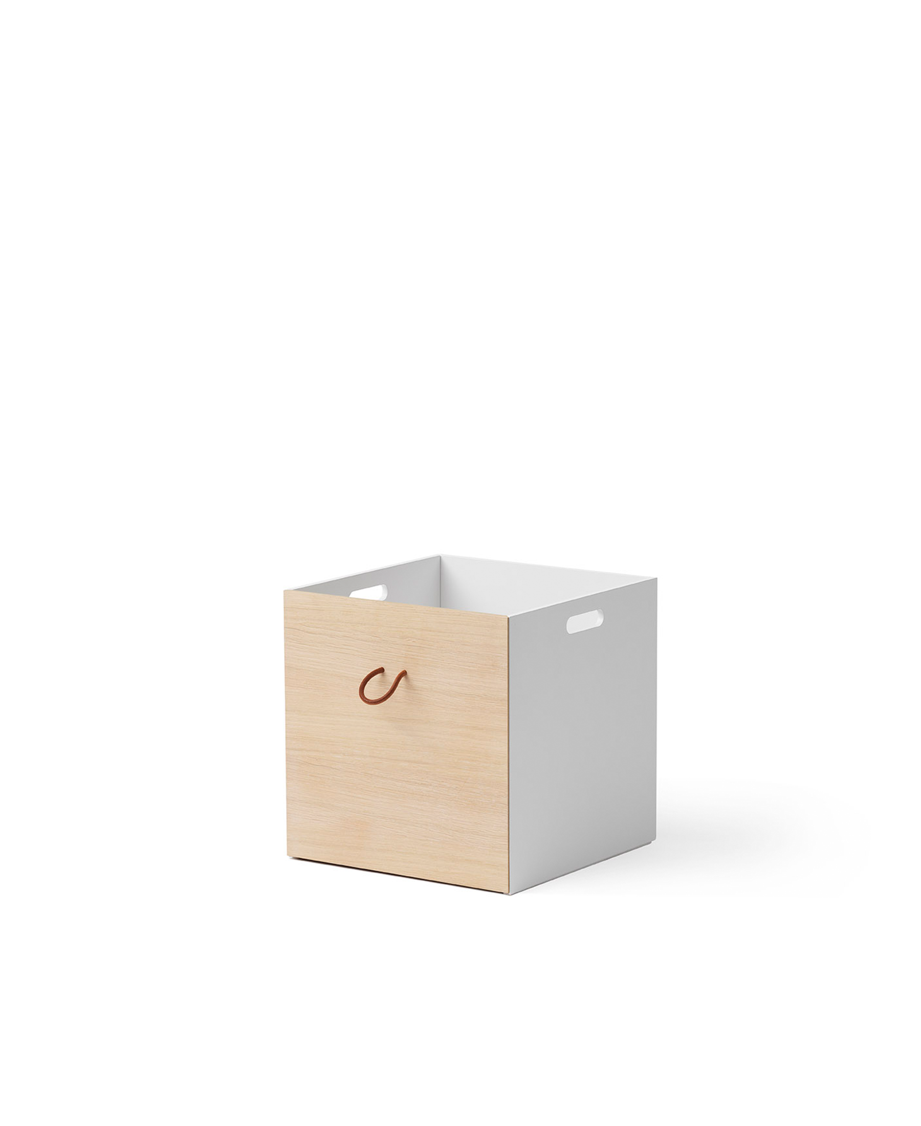 Kisten für Wood Regale 3 stk., weiss /Eiche