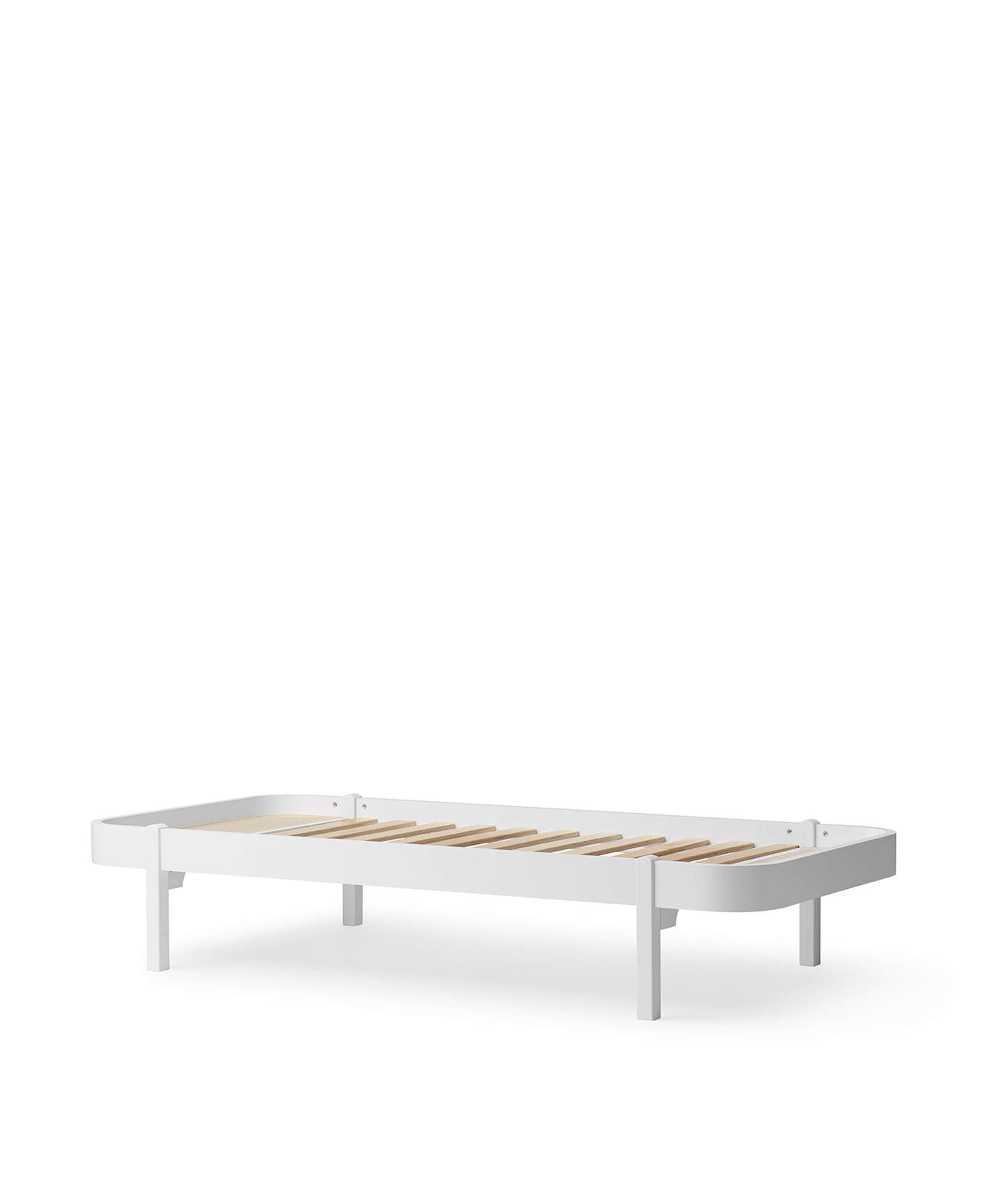 Wood Lounger Bett 90, weiss