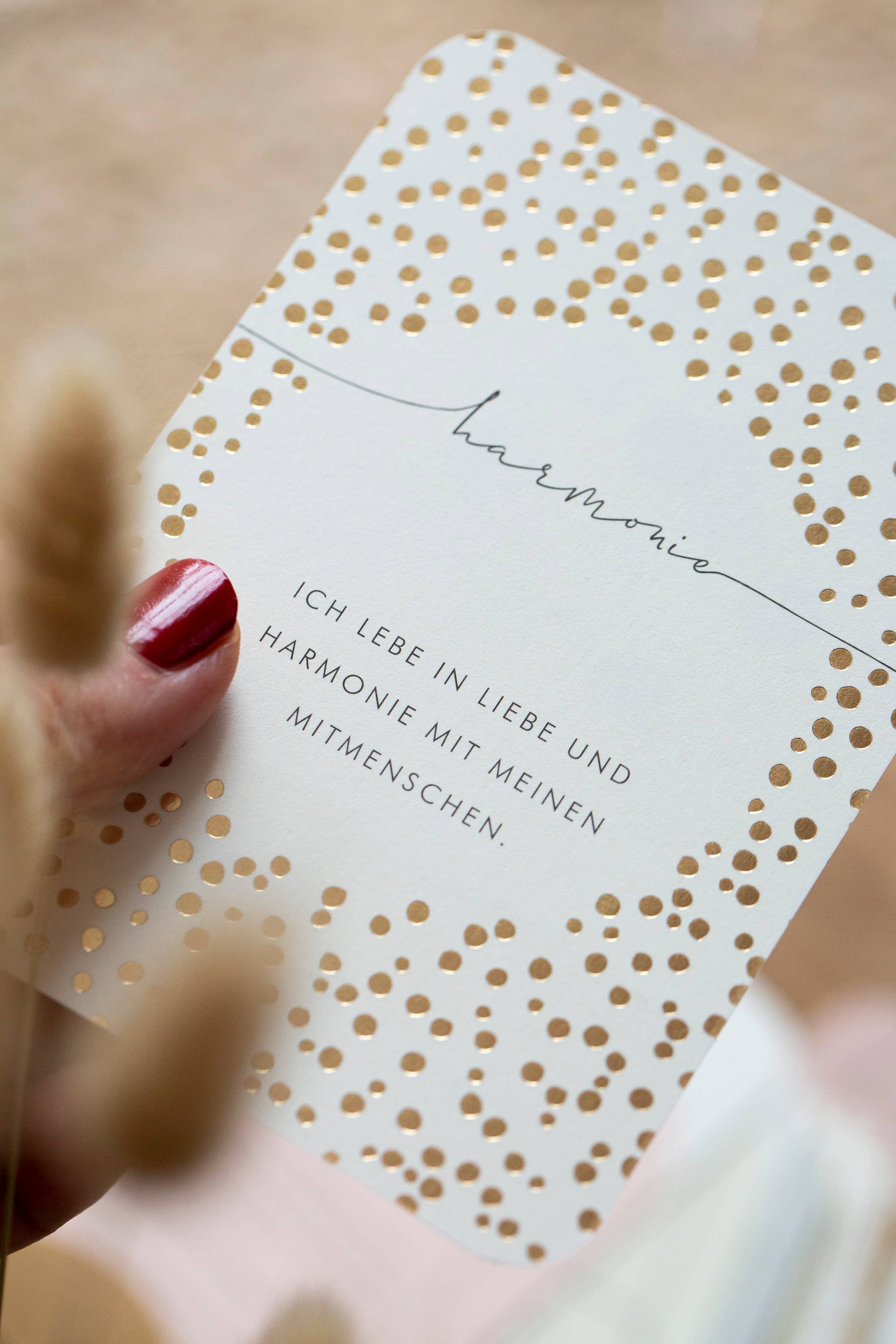 Kartendeck | Positive Gedanken | Selbstliebe | Design | Gold