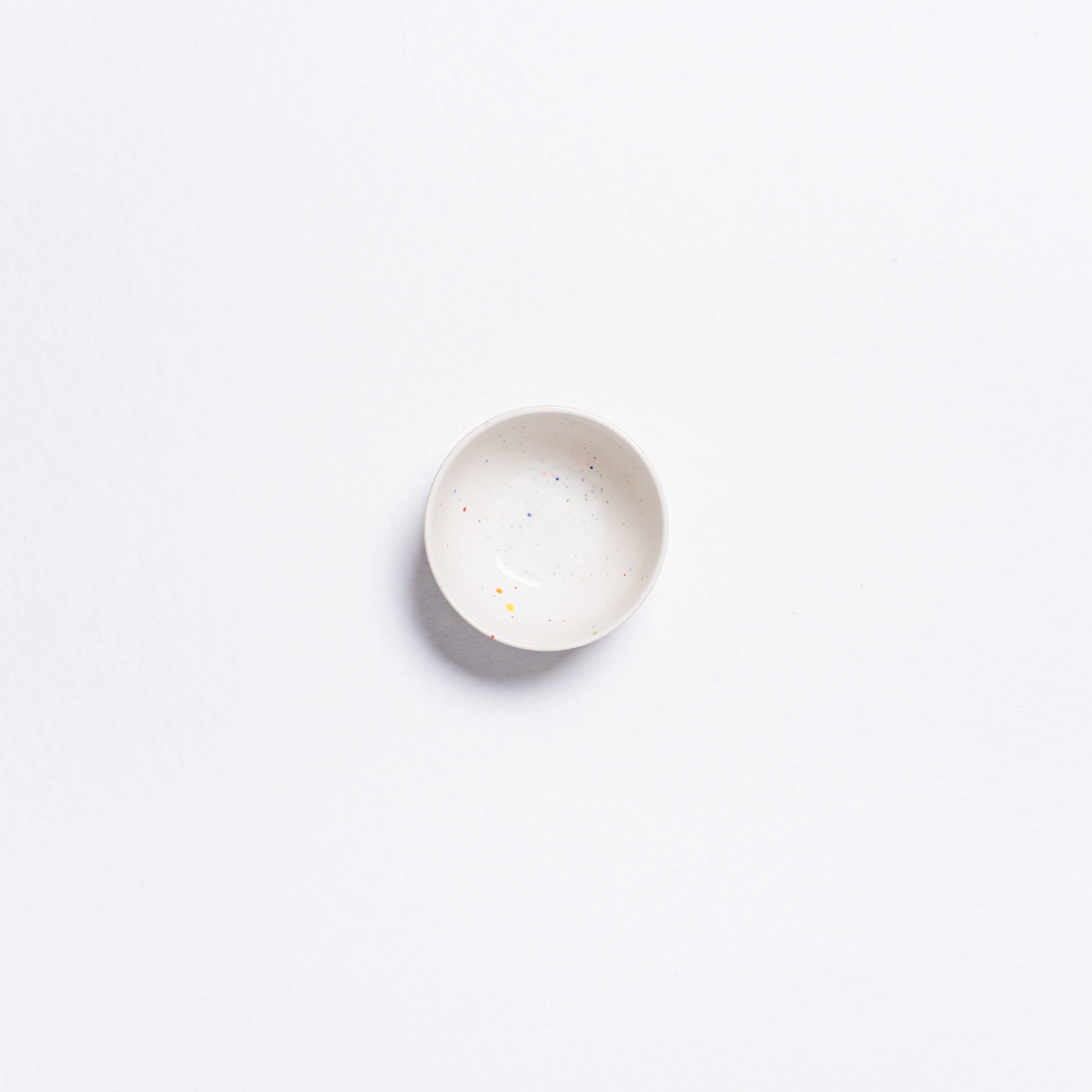 Mini-Schale Konfetti - weiss