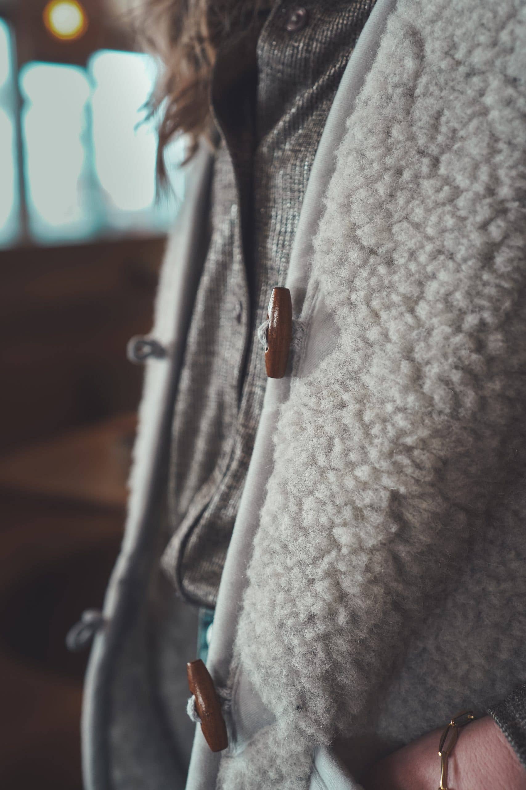 Merinowolle Weste - Earl Grey: M