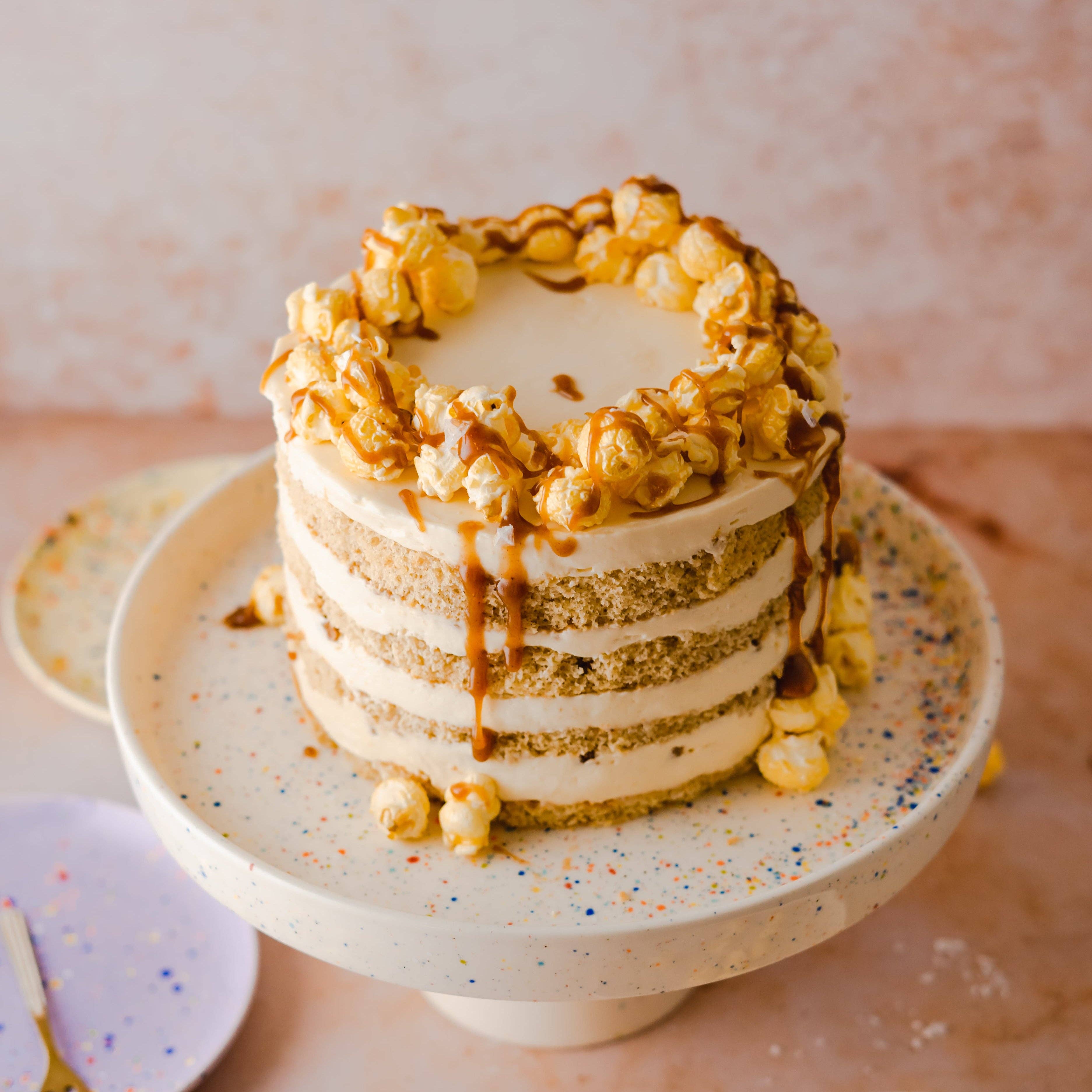 Kuchenständer Konfetti 28 cm - weiss