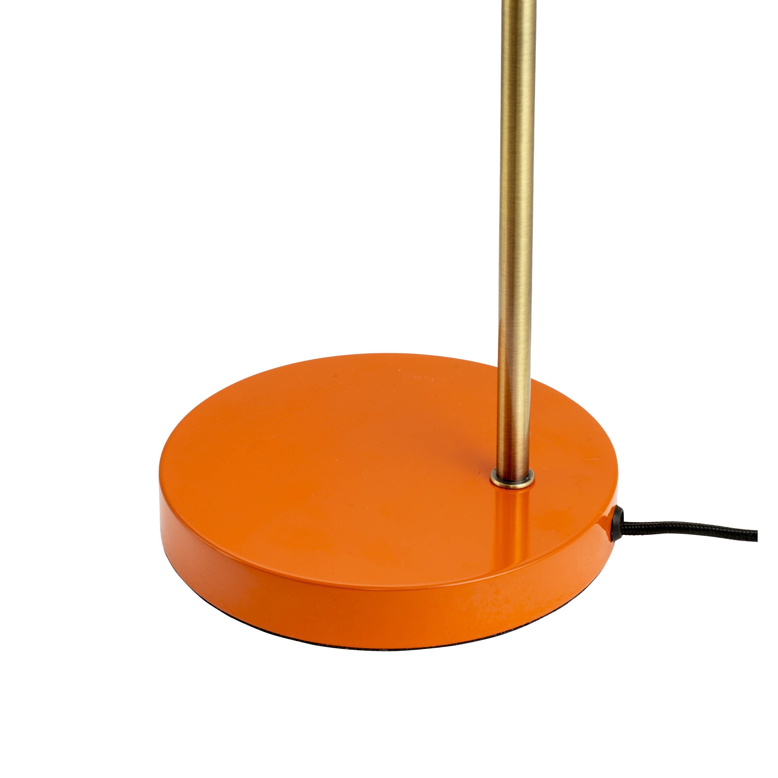 Tischlampe Ozean orange/ Messing