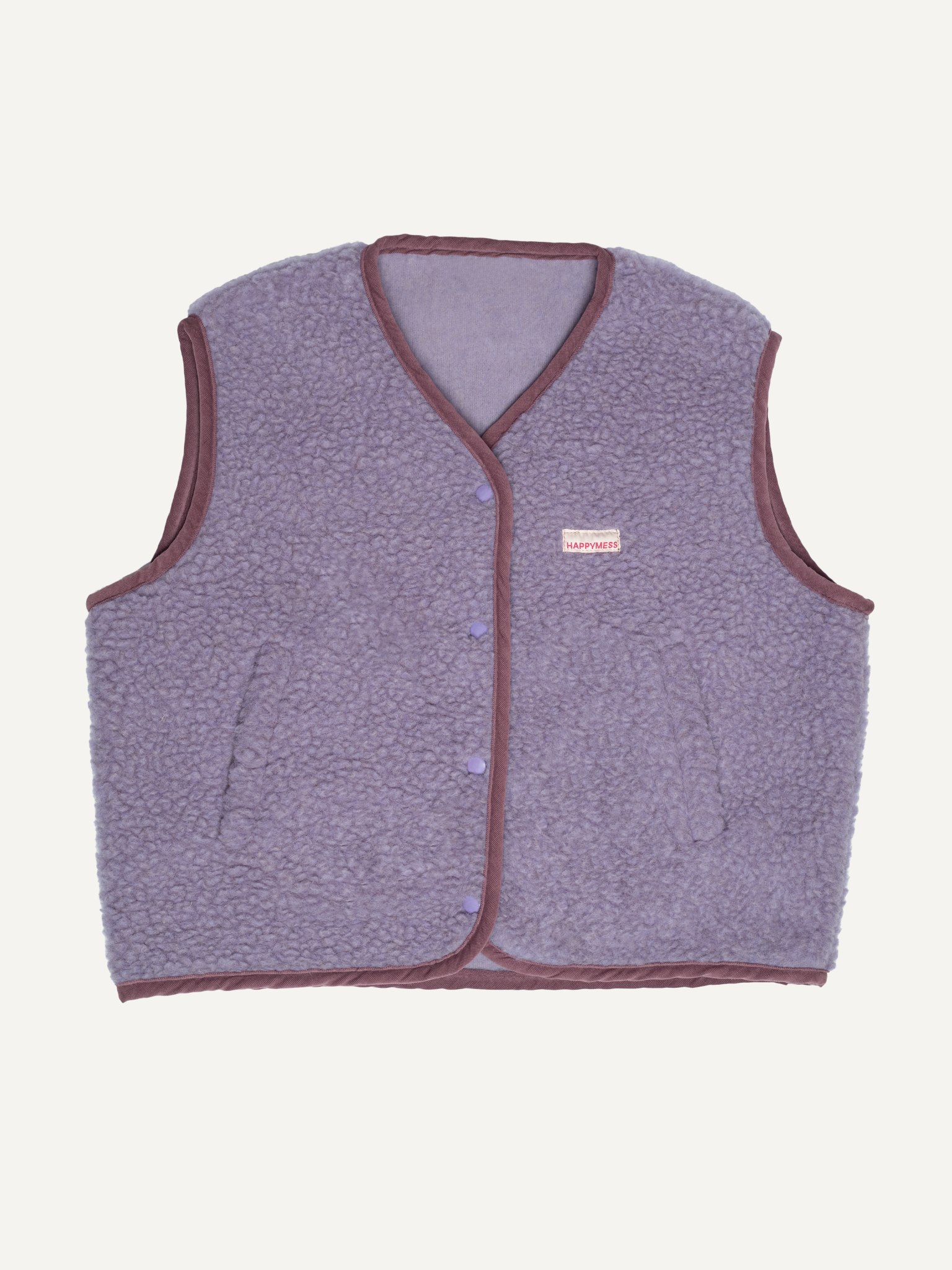 Merino Weste, Erwachsene unisex, lilac cloud, Grösse S