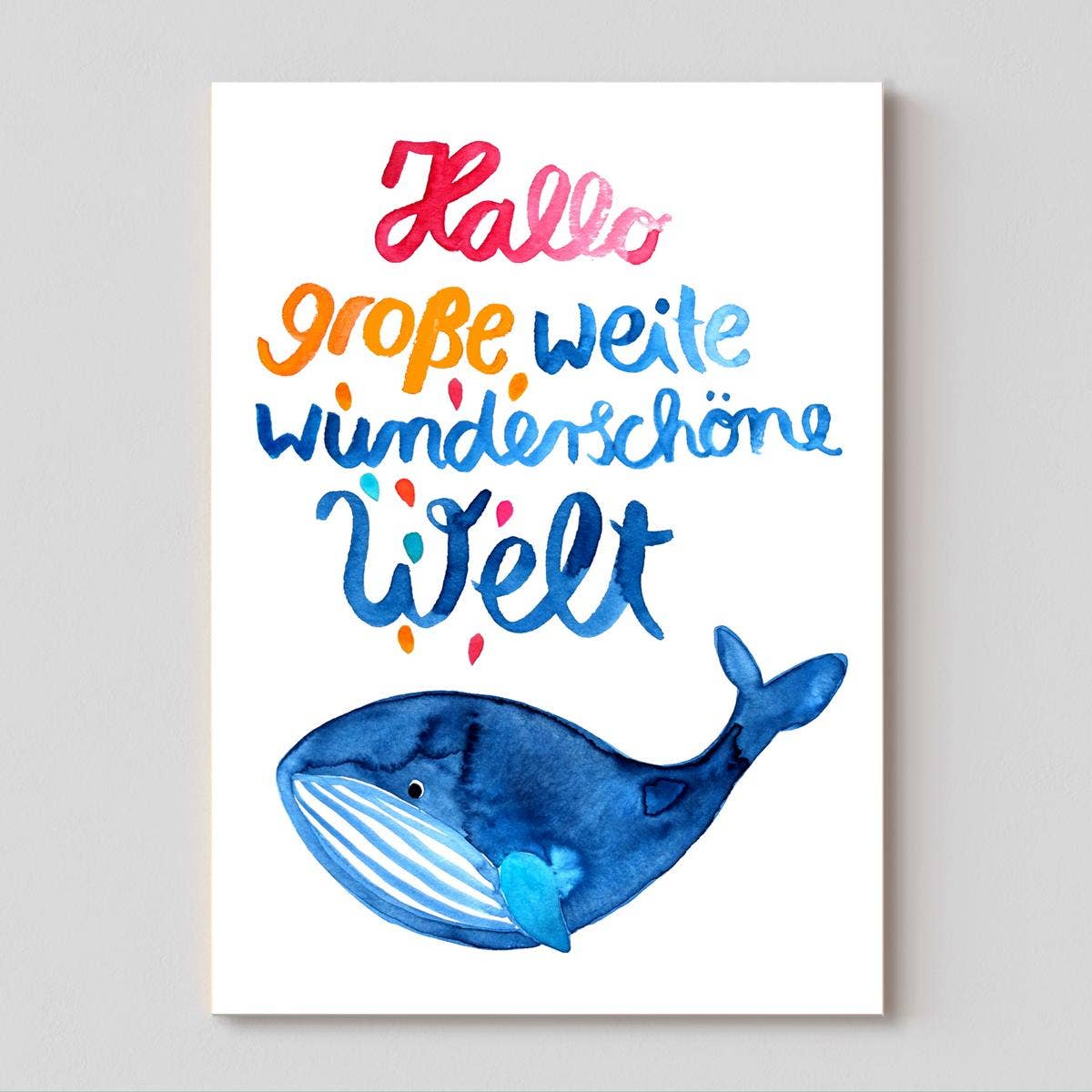 Postkarte *Hallo Welt*