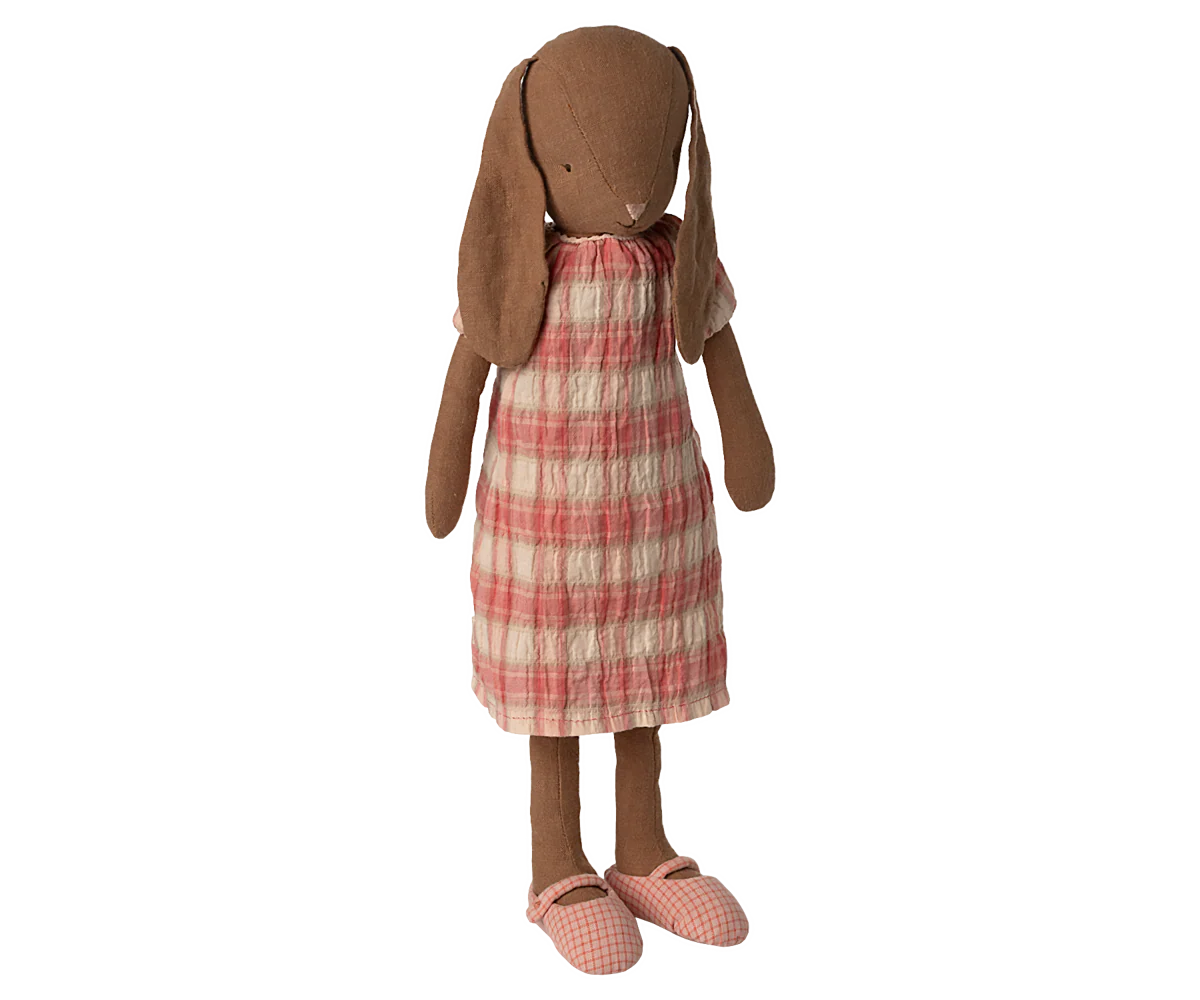Maileg Hase Mädchen, Grösse 3, schokoladenbraun im Sommerkleid