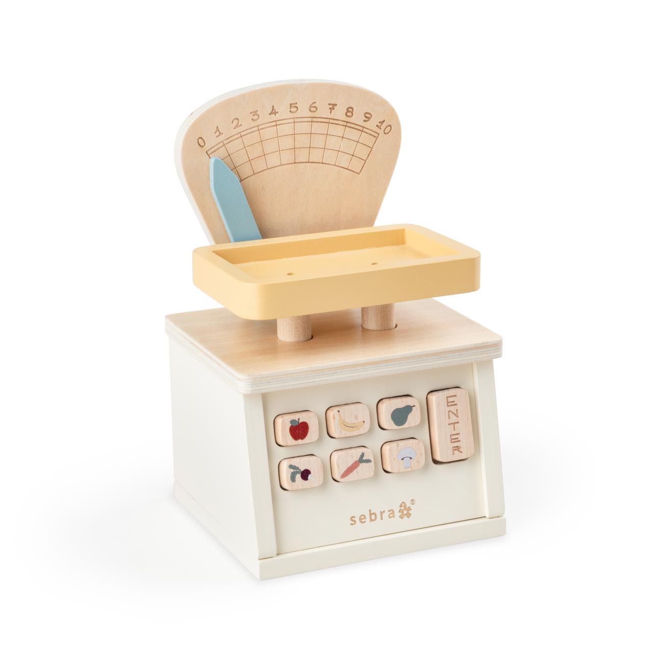 Kaufladen-Waage, Holz