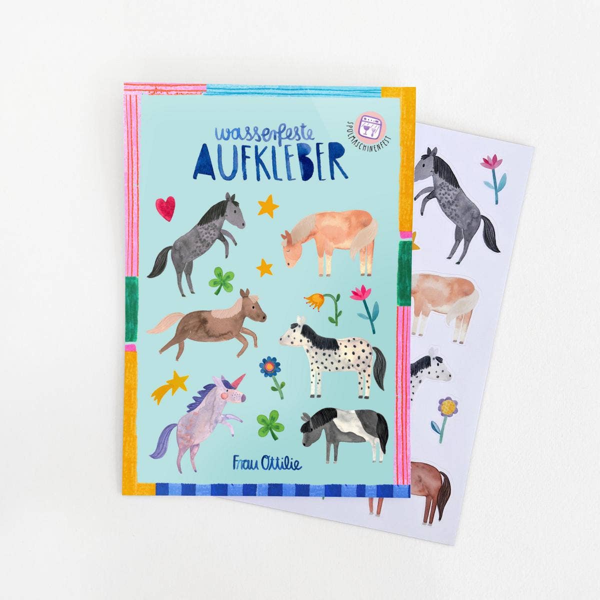 Spülmaschinenfeste Sticker *Pferde*
