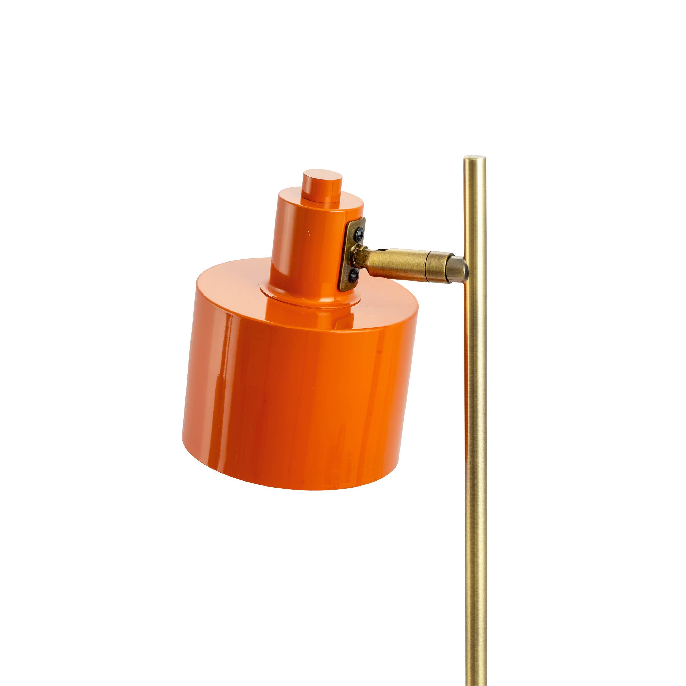 Tischlampe Ozean orange/ Messing