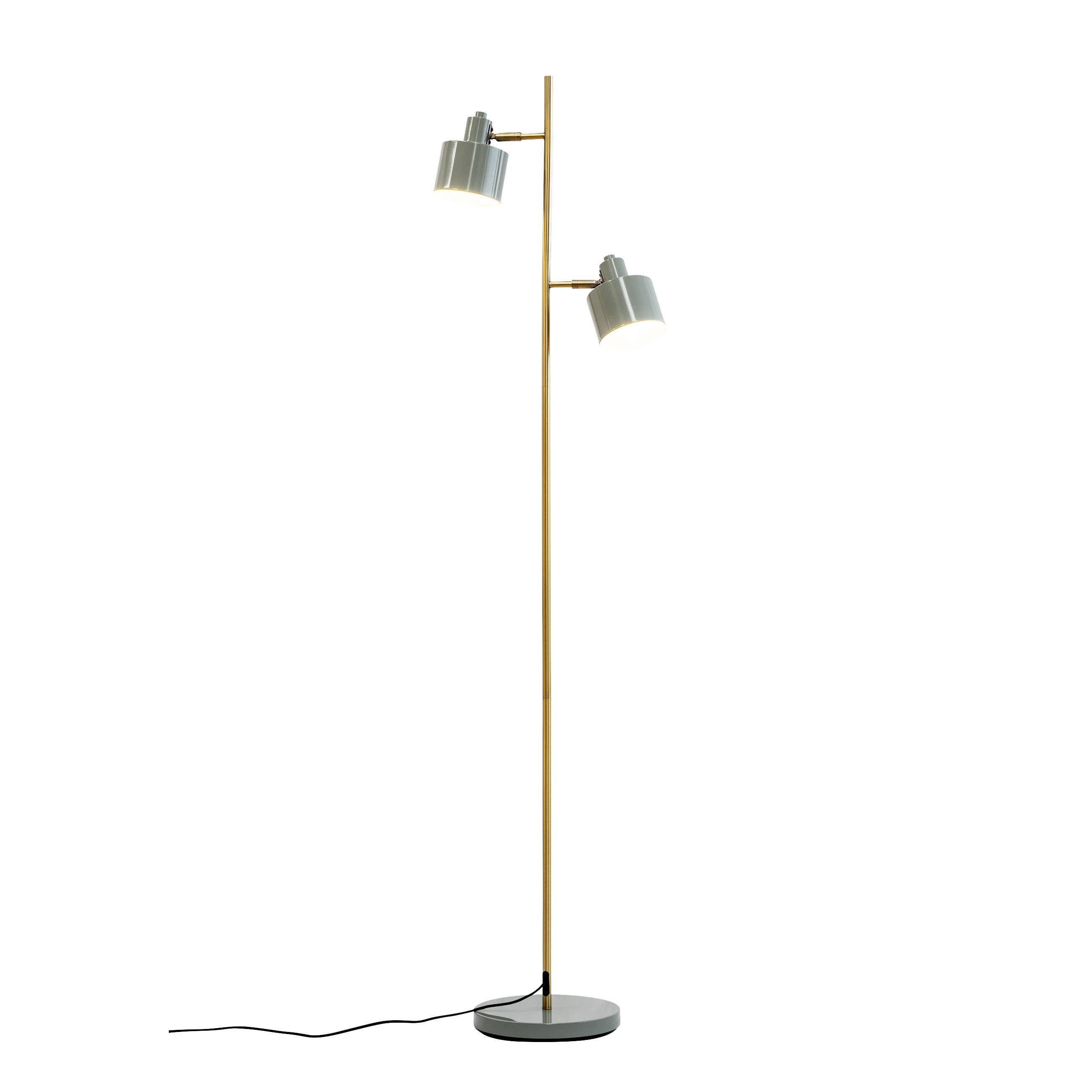Stehlampe Ozean Olive/Messing