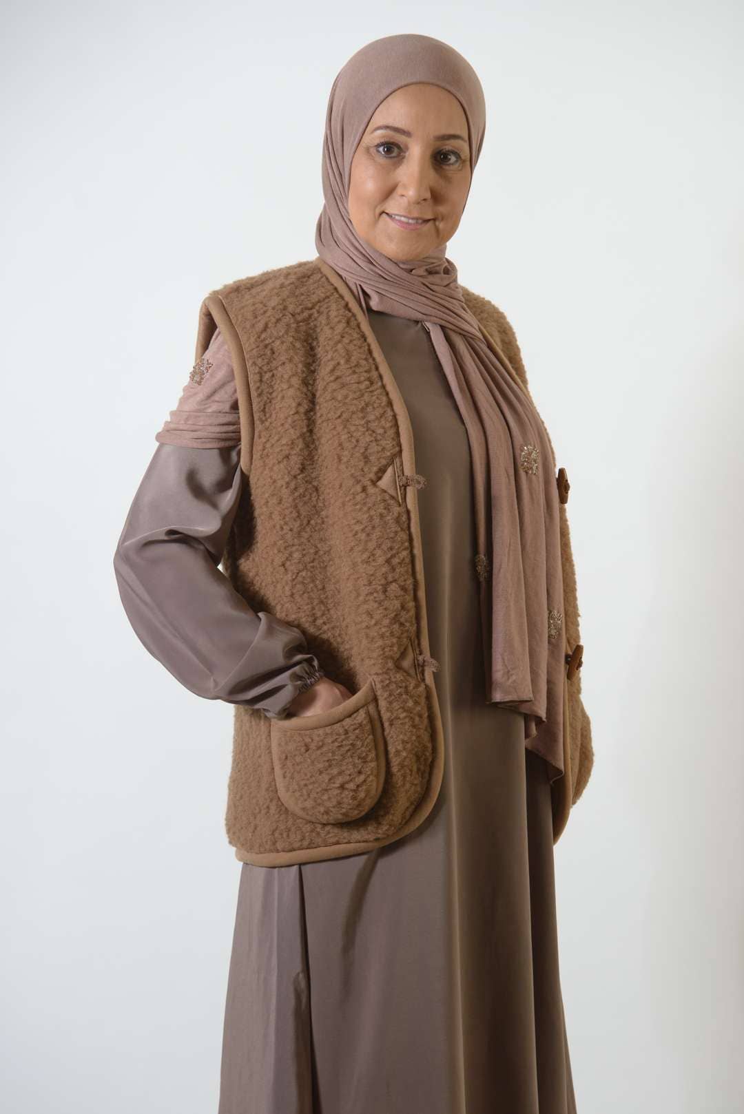 Merinowolle Weste - Espresso - Erwachsene: L