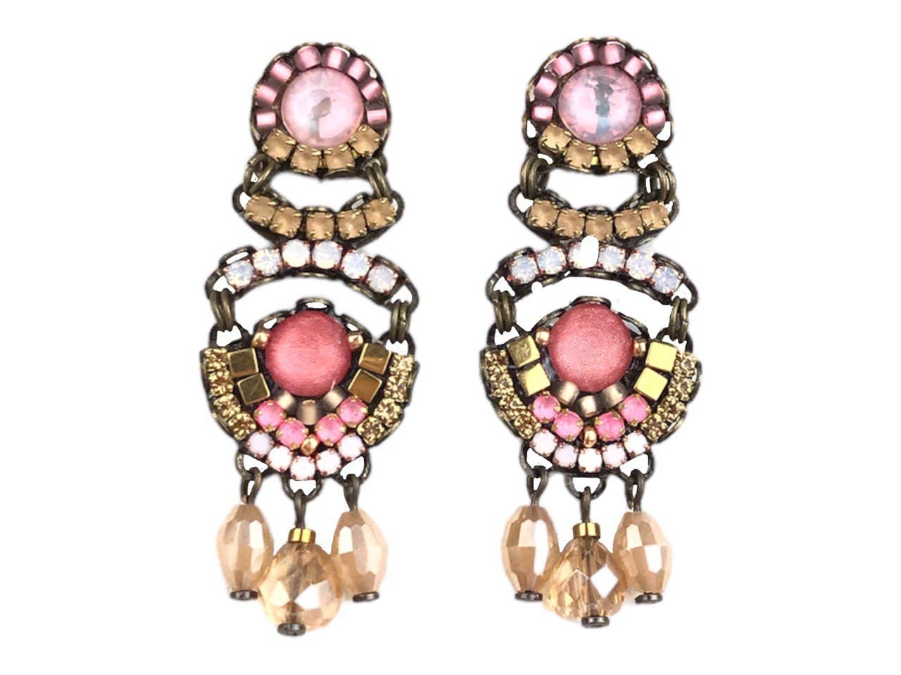 Ohrringe Kristall - Wüstenrosa