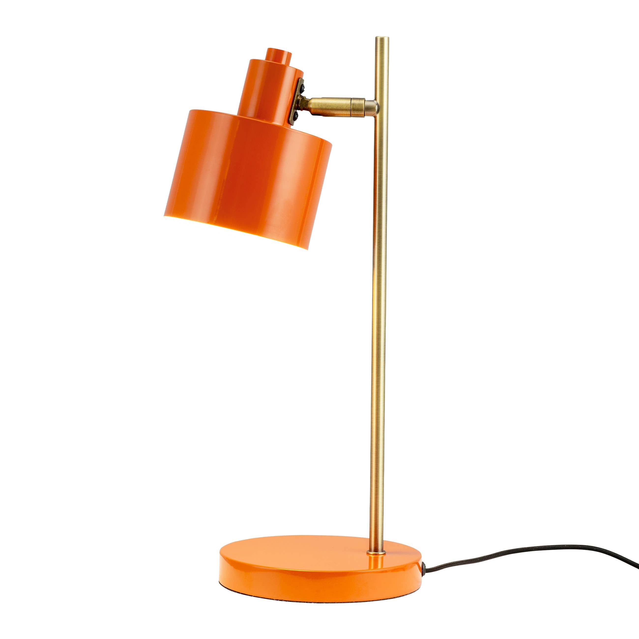 Tischlampe Ozean orange/ Messing