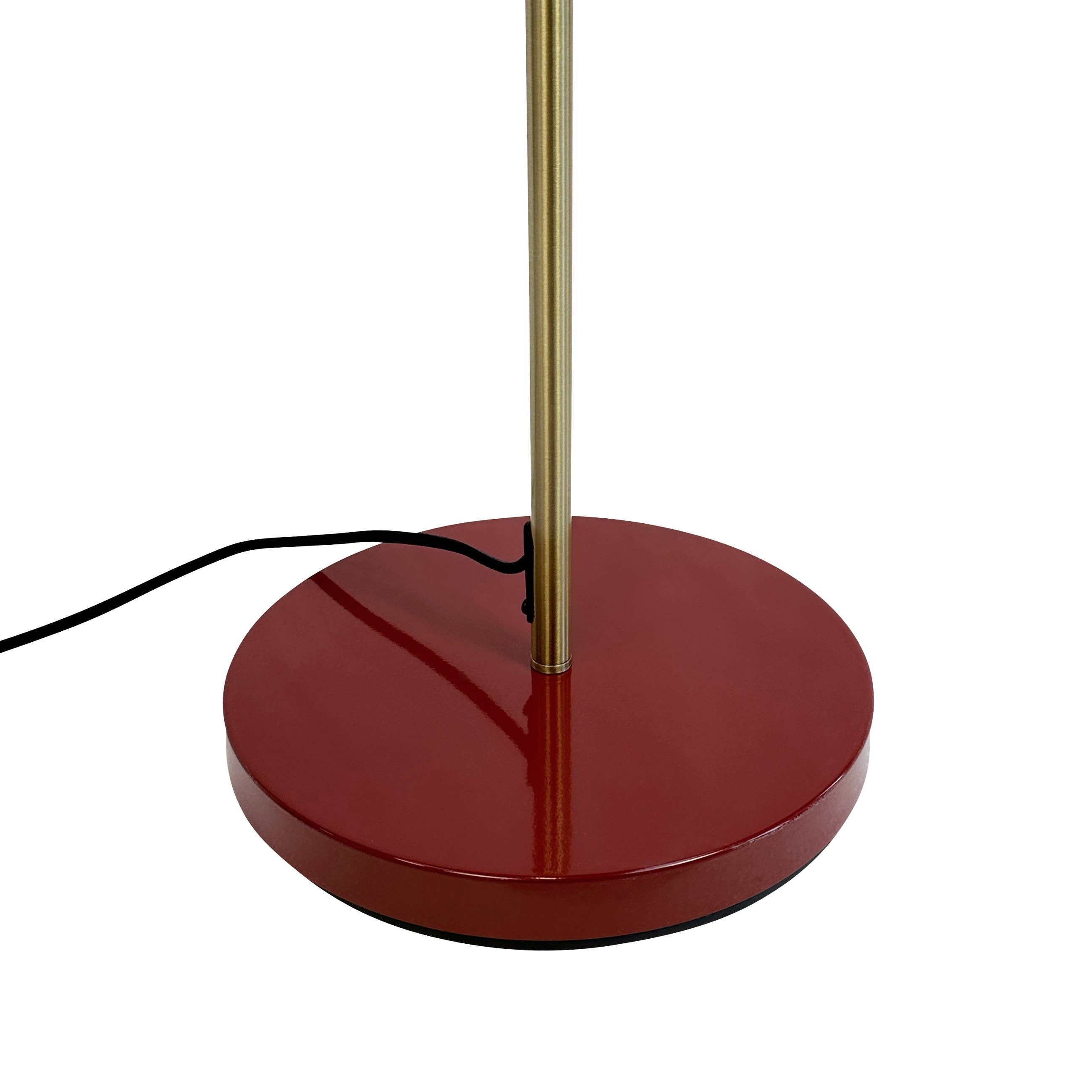 Stehlampe Ozean Dunkelrot/ Messing