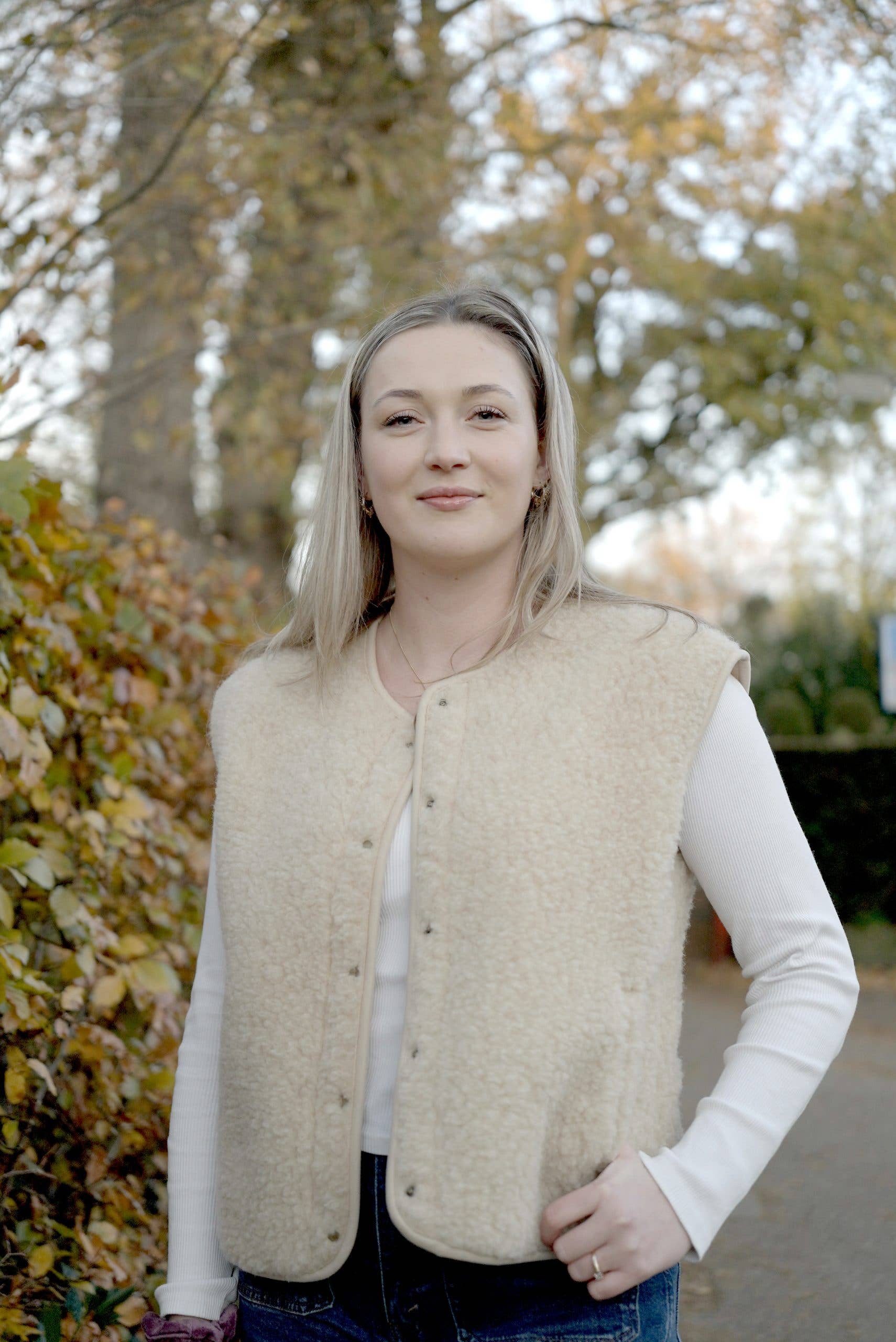 Wollener Bodywarmer - Nova Latte: M