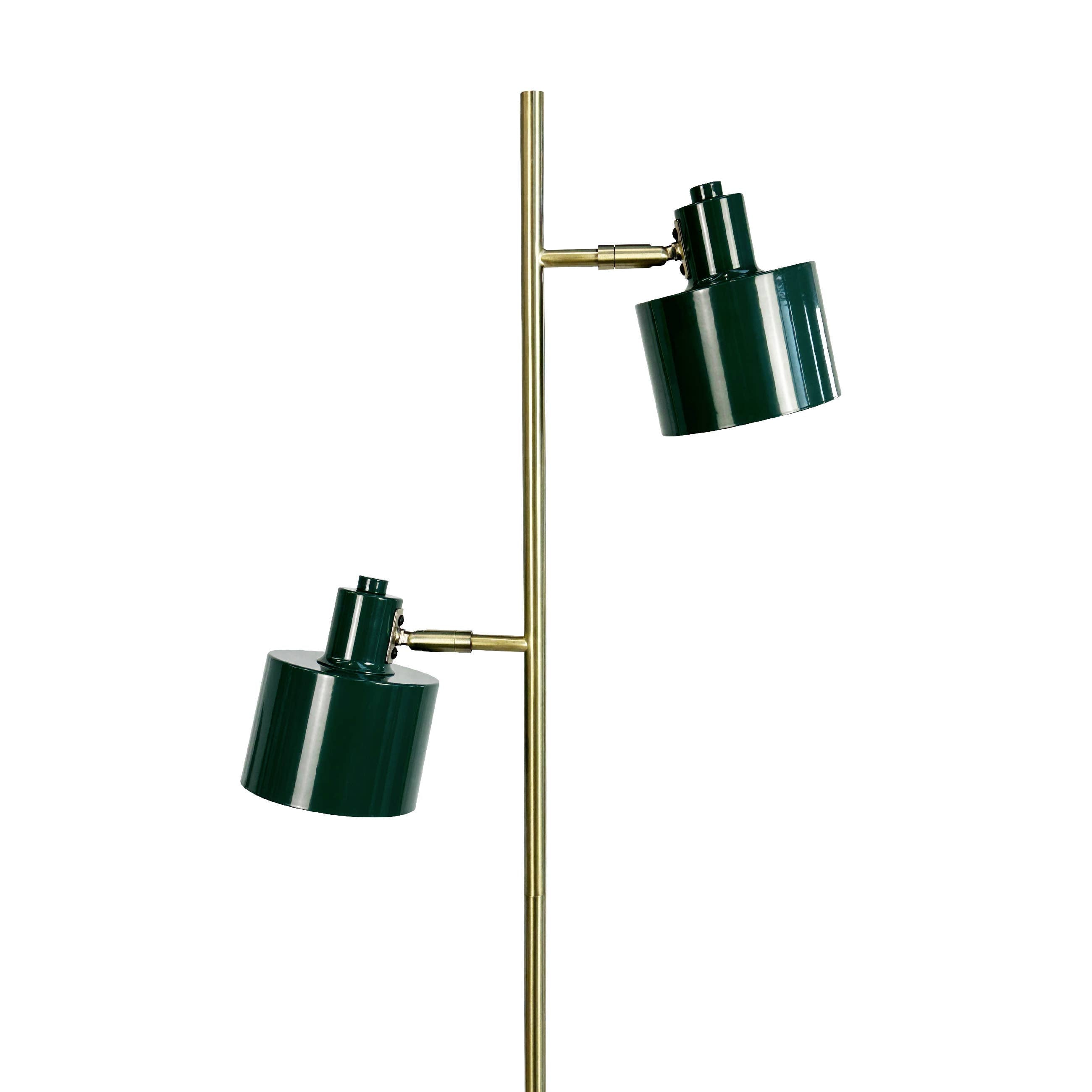 Stehlampe Ozean Dunkelgrün/ Messing