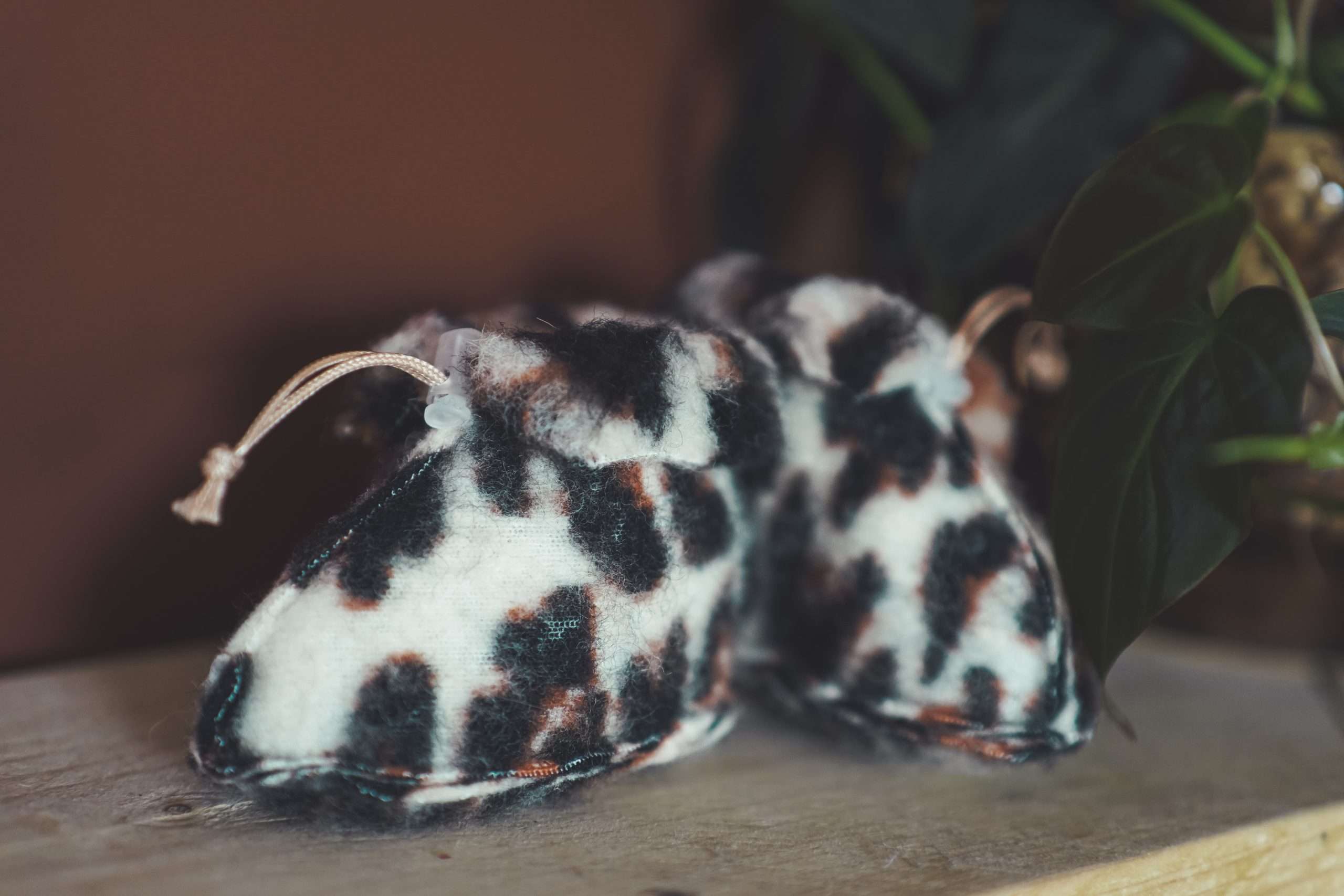 Baby Wollschuhe - Panther: 0-6 Monate