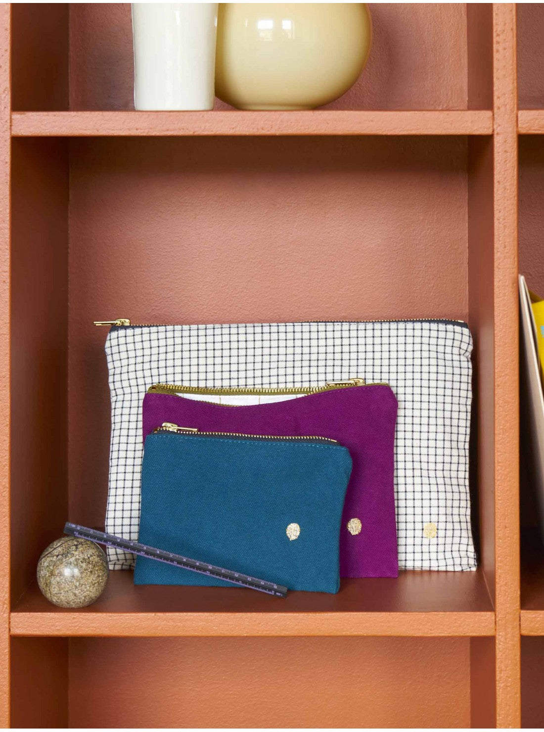 La cerise sur le gâteau kleine Tasche Iona Orage Caviar S