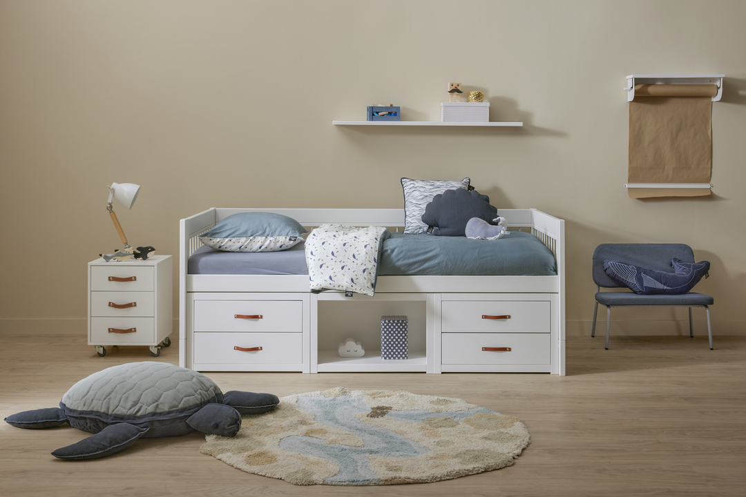 Lifetime Original Tagesbett inkl. Schubladen und Stauraum 90x200 cm mit Standard Rollboden