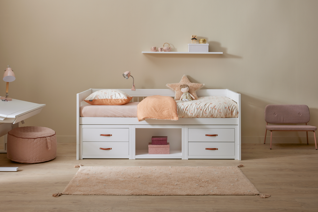 Lifetime Original Tagesbett inkl. Schubladen und Stauraum 90x200 cm mit Standard Rollboden