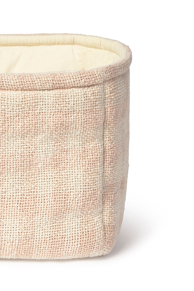 Korb Stoff Vichy Rose