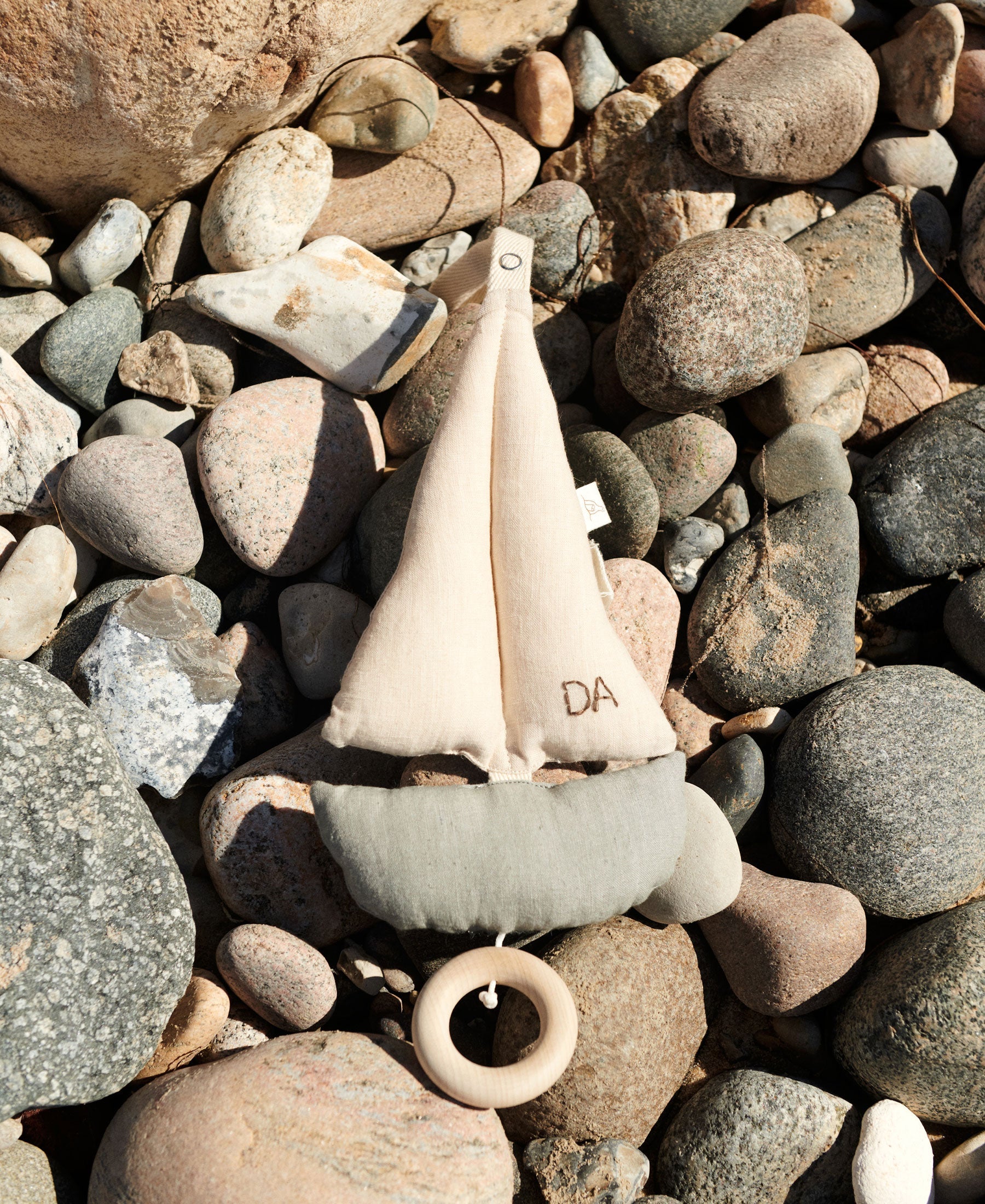 Pondus Segelboot Mobile, Blau/Off-white