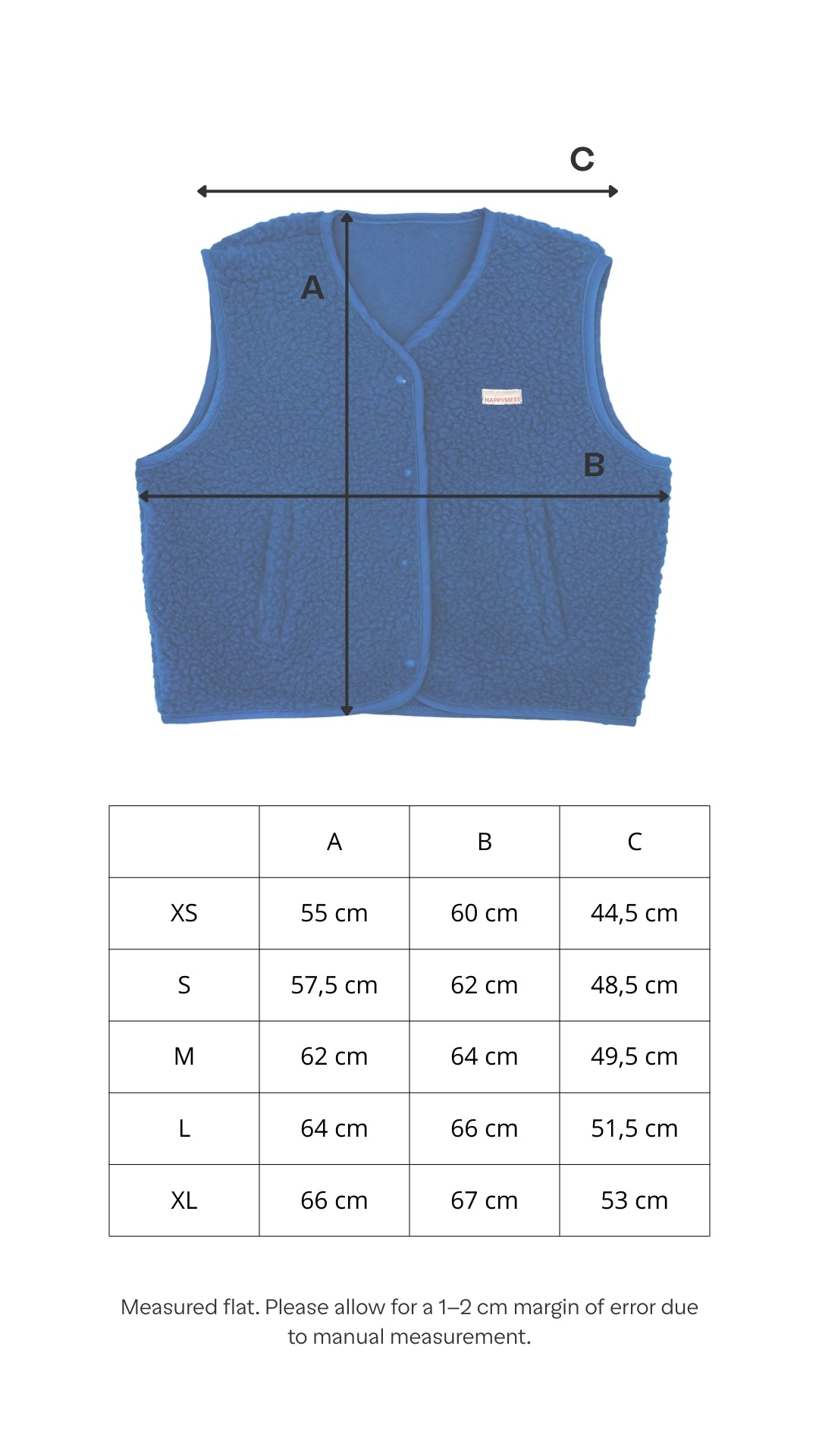 Merino Weste, Erwachsene unisex, cobalt blue, Grösse S