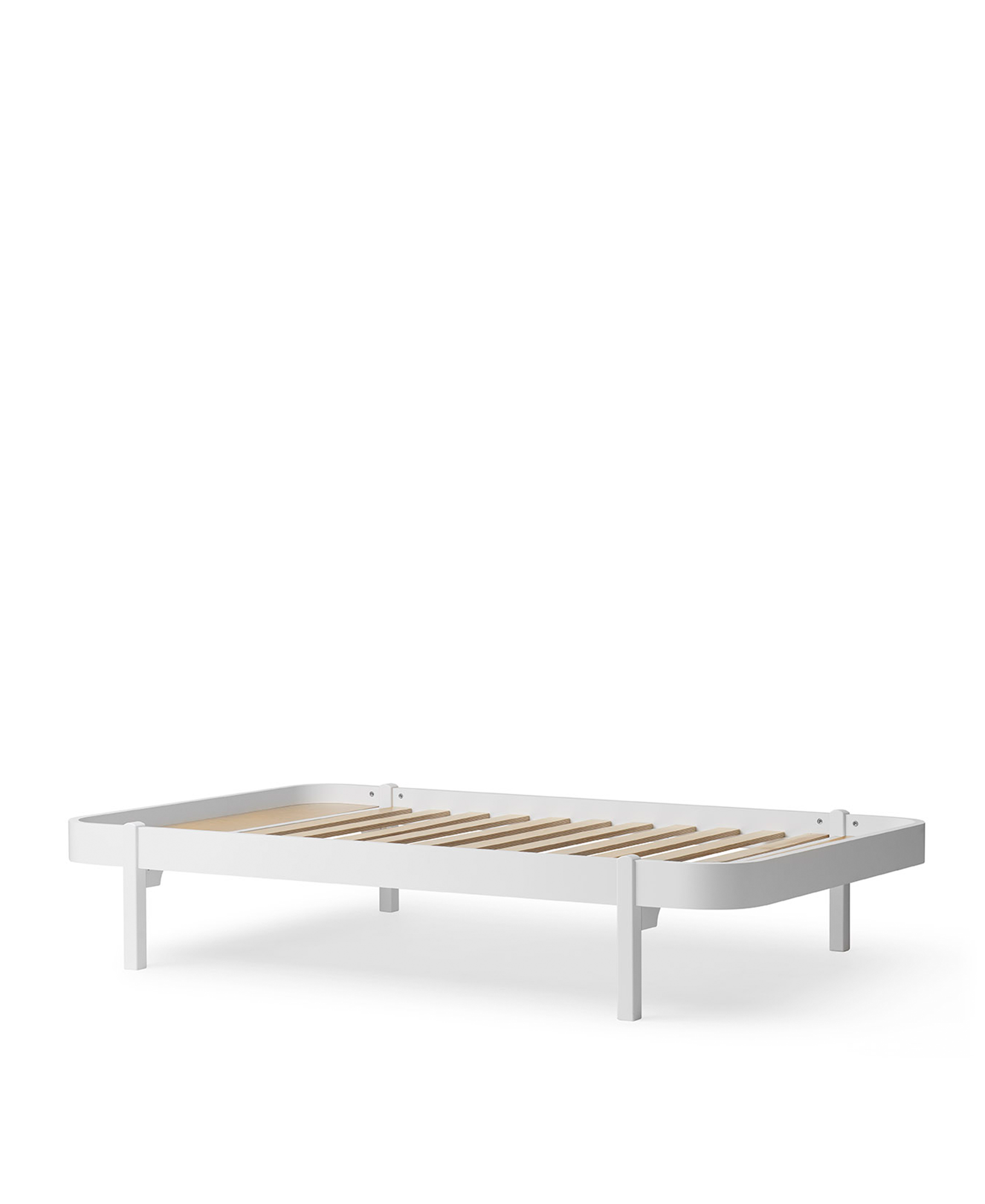 Wood Lounger Bett 120, weiss