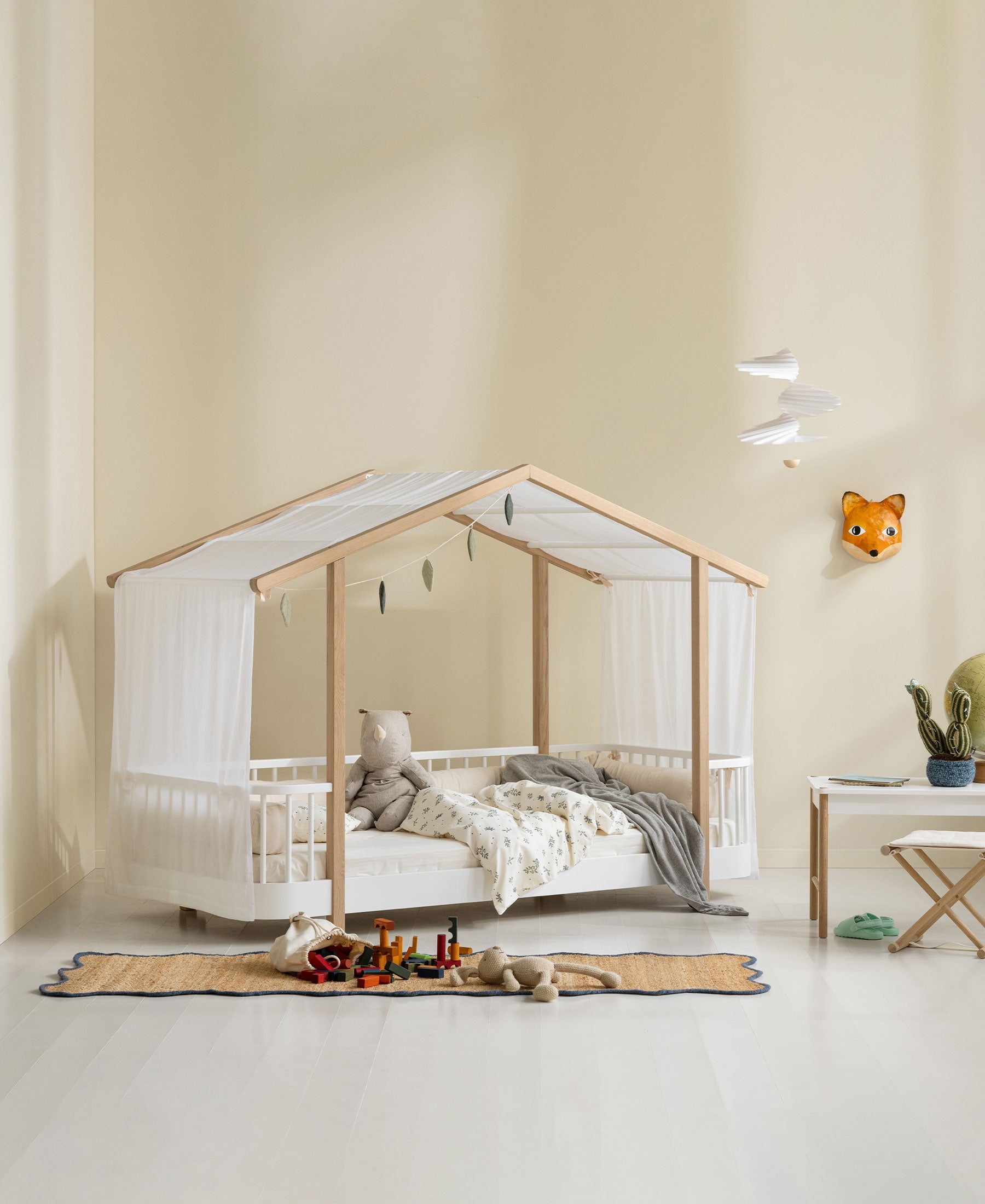 Wood Original Hausbett-Himmel, weiss