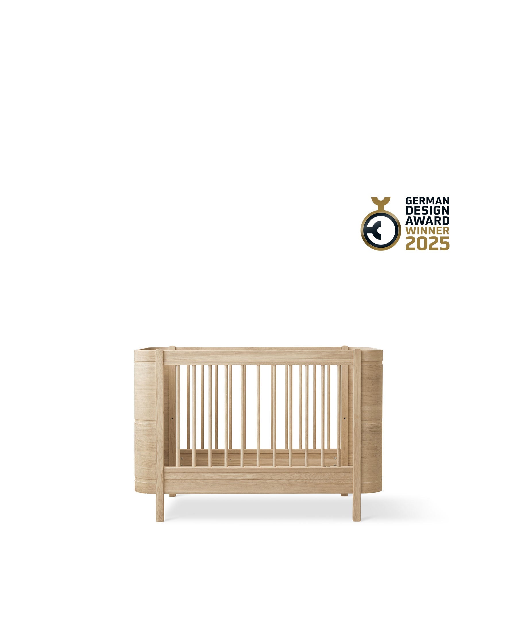 Wood Mini+ Babybett inkl. Umbauset Juniorbett, Eiche