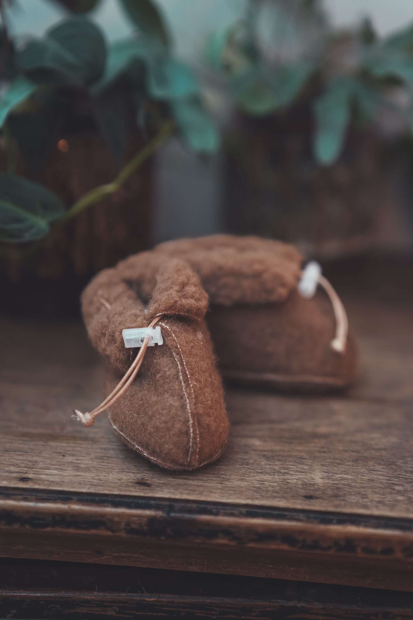 Wollschuhe - Espresso - Grösse: 6-12 Monate