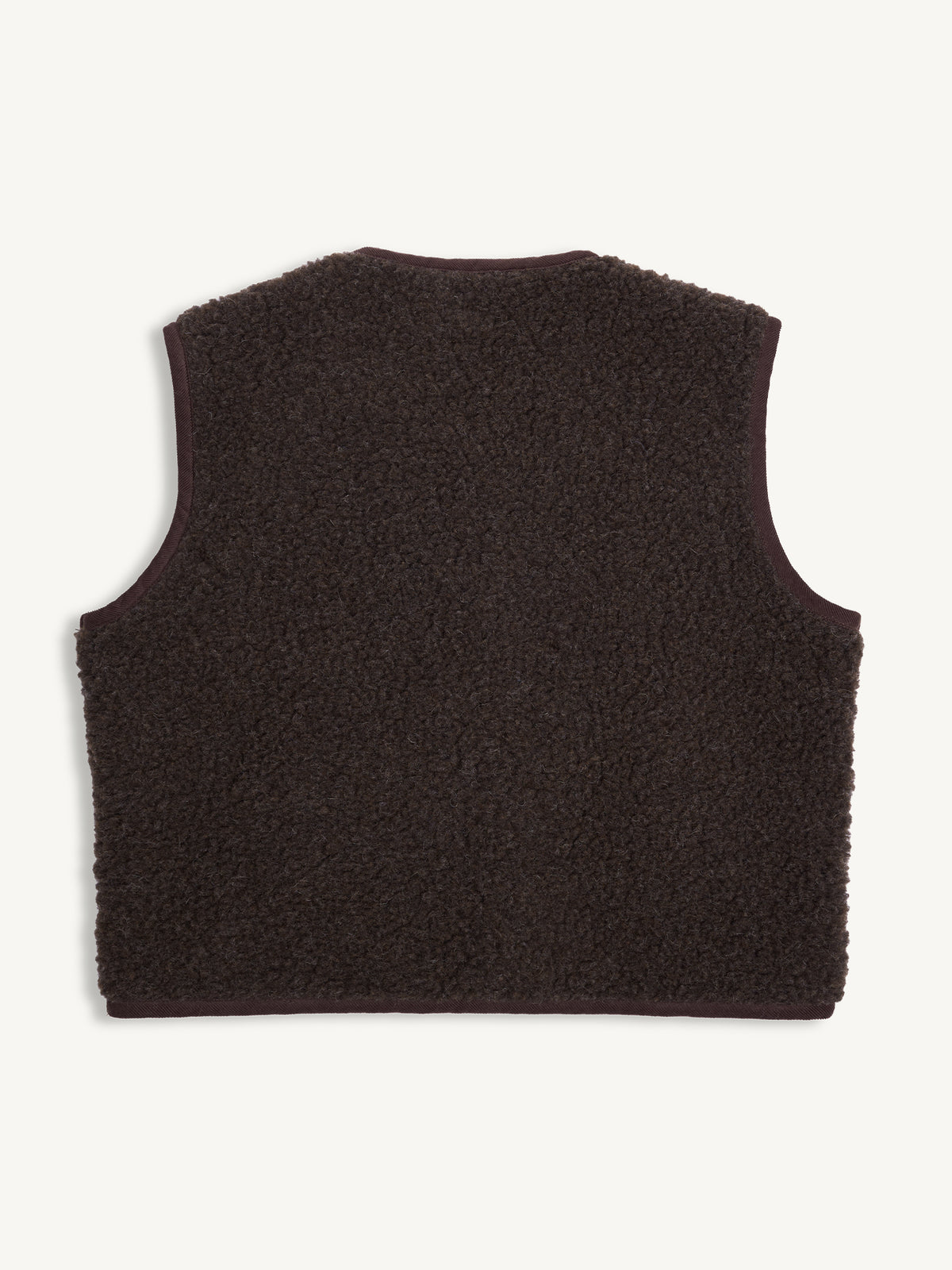 Merino Weste, Erwachsene unisex, chocolate brown, Grösse XS