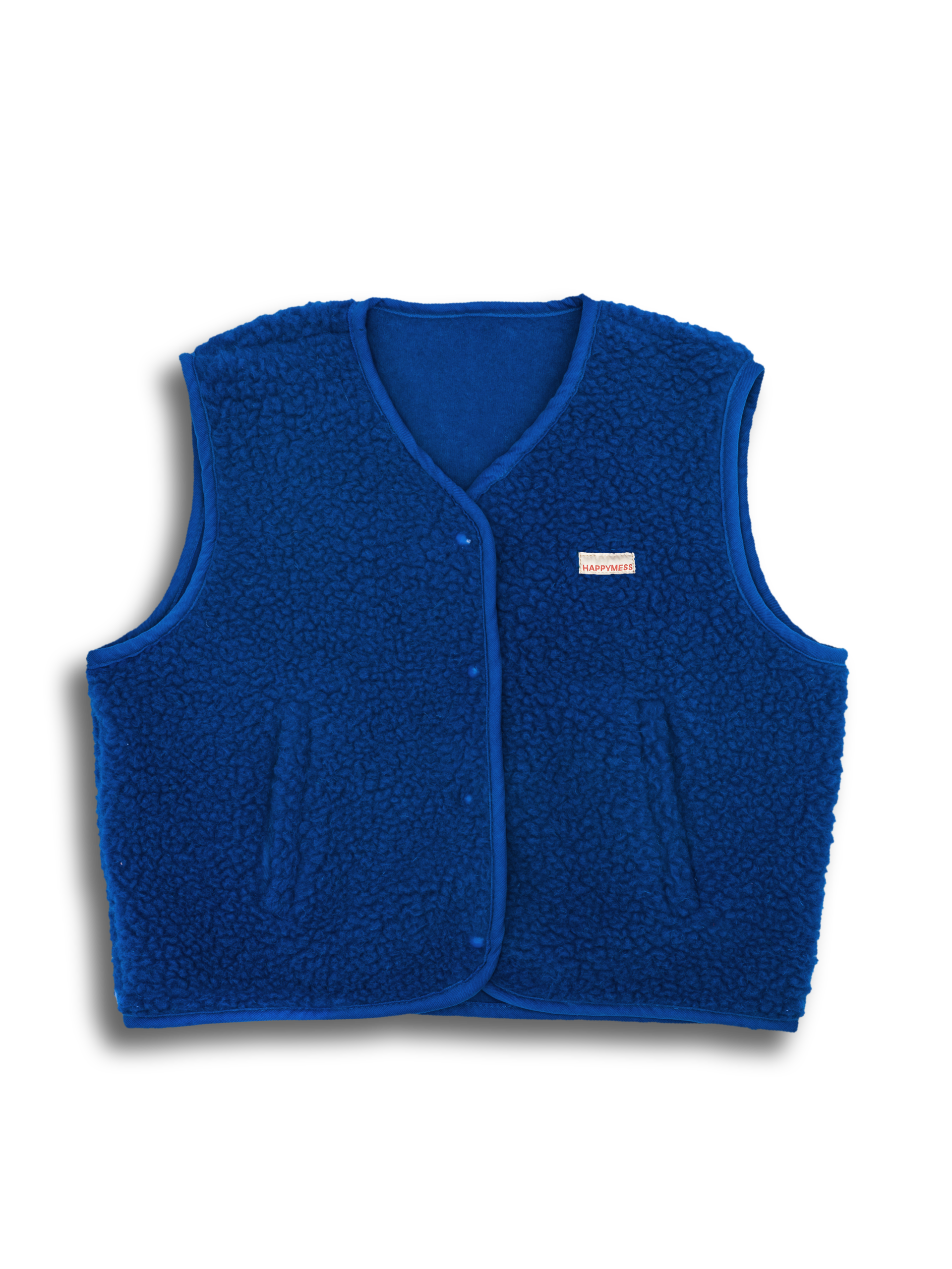 Merino Weste, Erwachsene unisex, cobalt blue, Grösse S