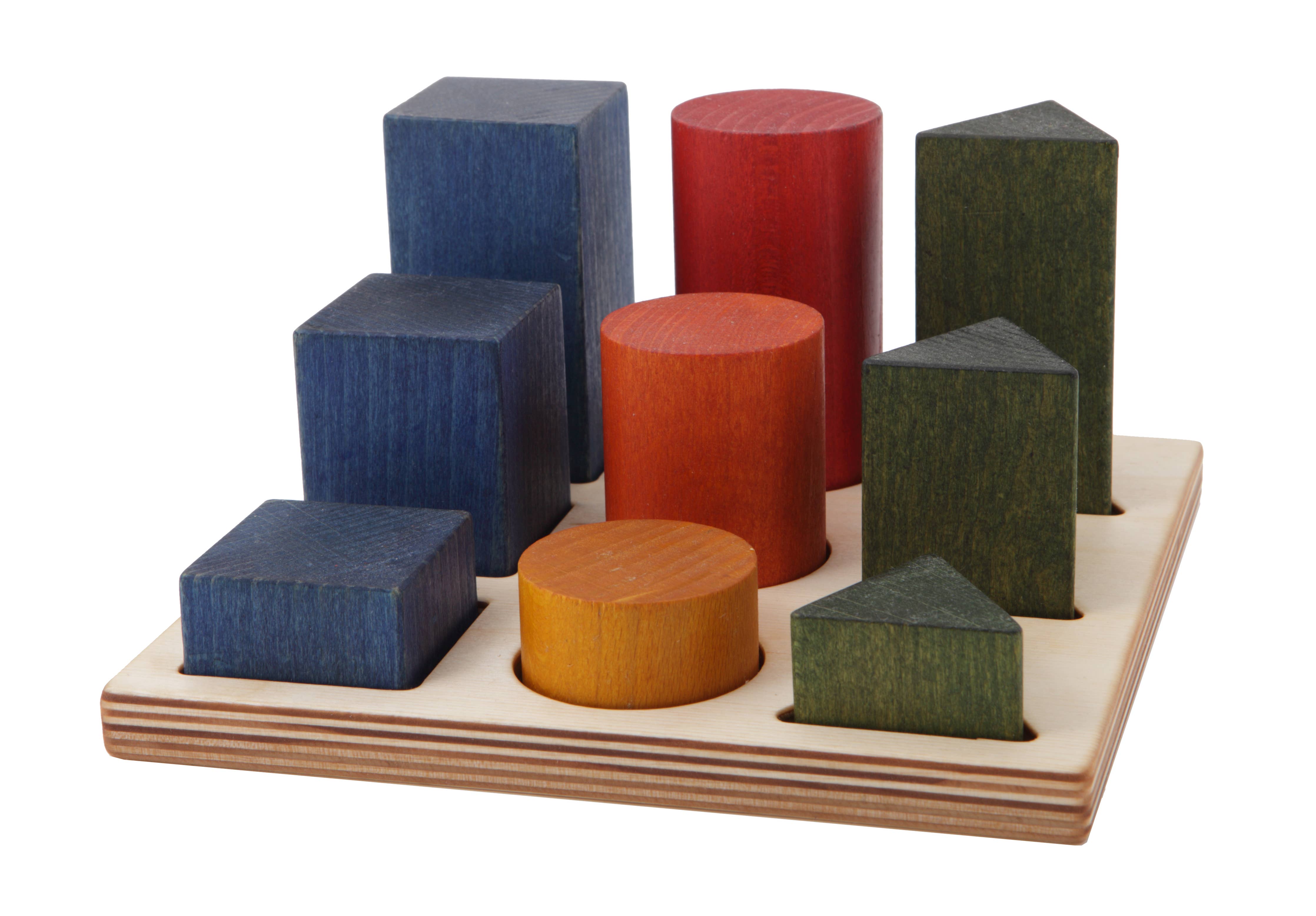 Holz Regenbogen-Formsortierbrett XL