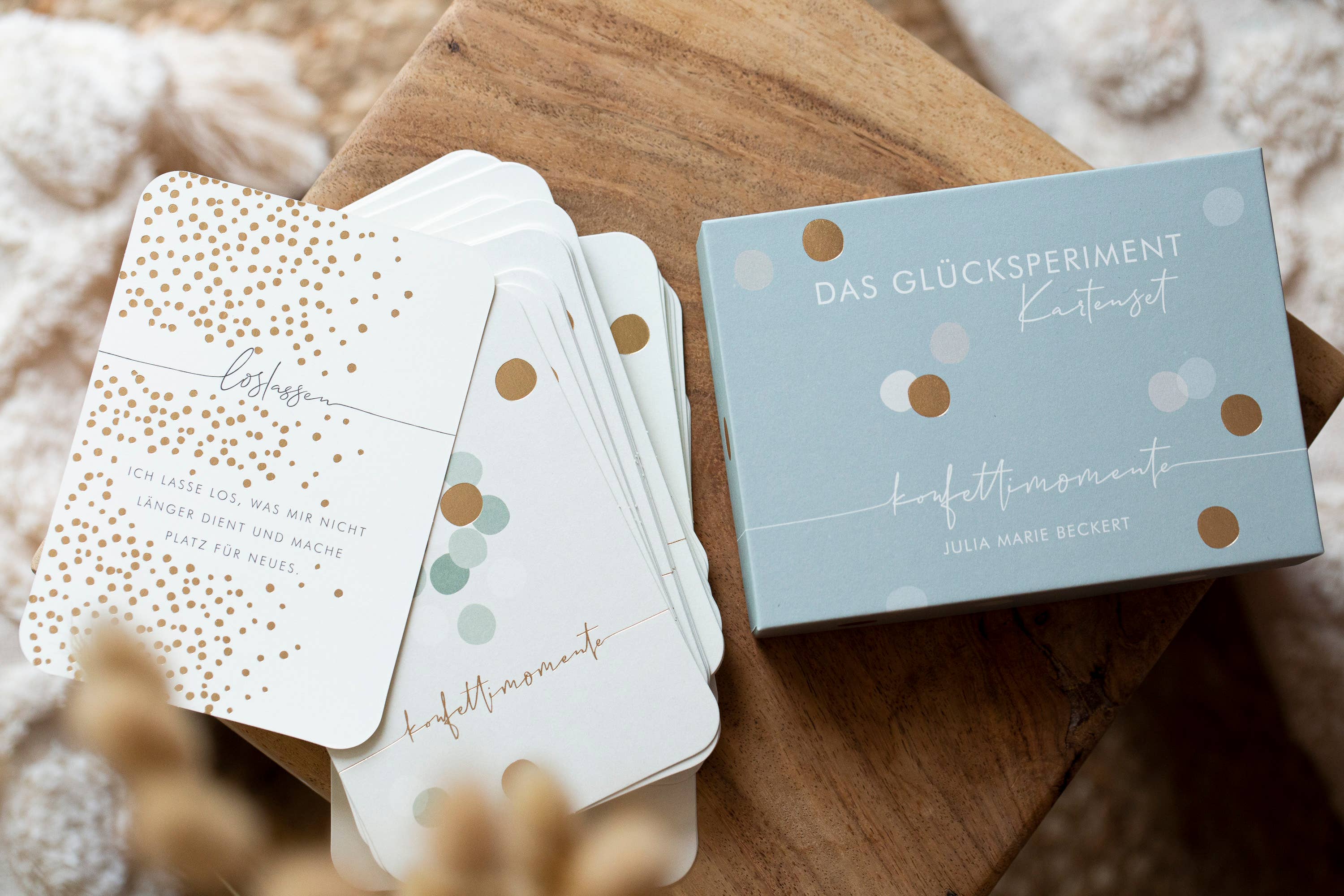 Kartendeck | Positive Gedanken | Selbstliebe | Design | Gold