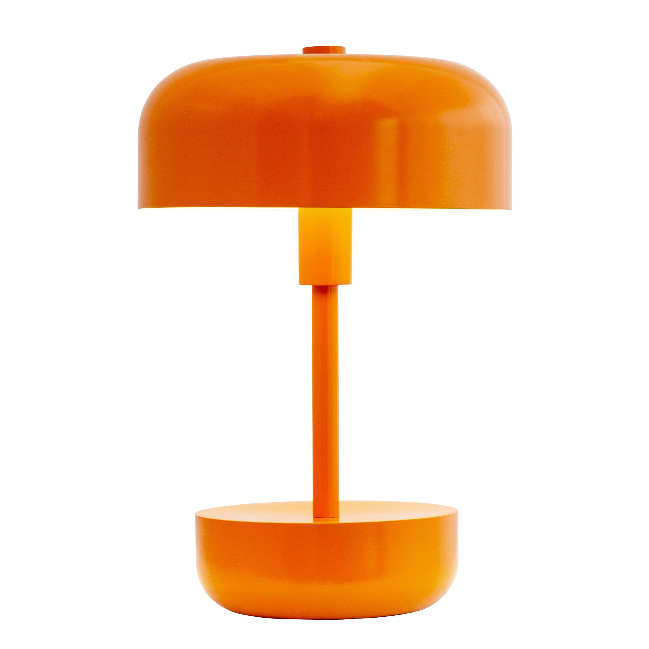 Tischlampe Haipot orange LED, wiederaufladbar