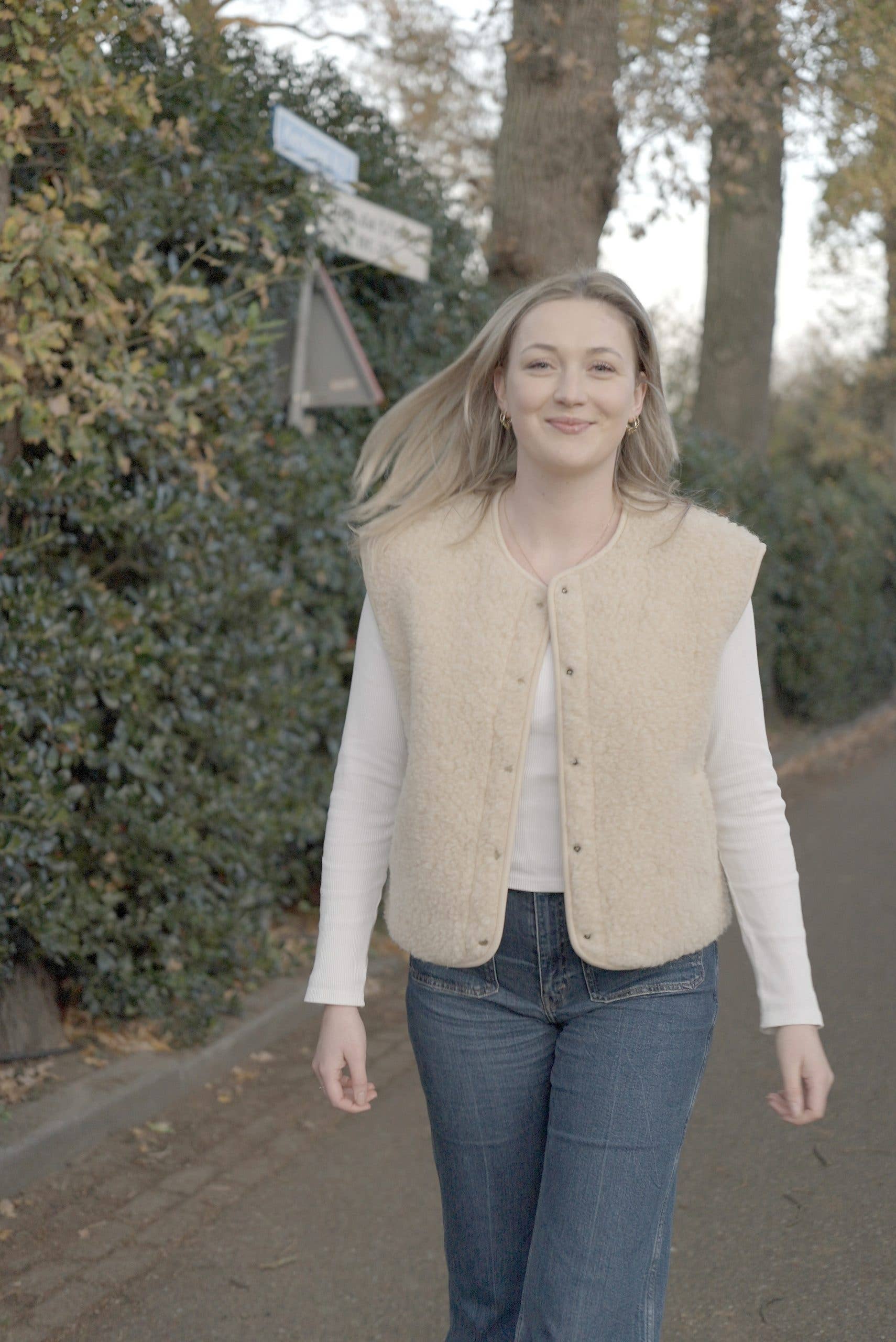 Wollener Bodywarmer - Nova Latte: M