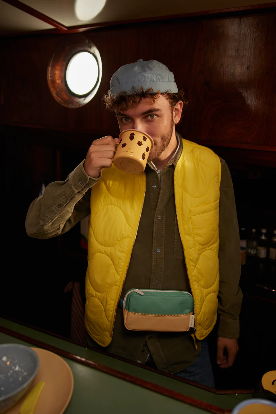 Sticky Lemon Gürteltasche - Wonders - aquatic green & sandy yellow